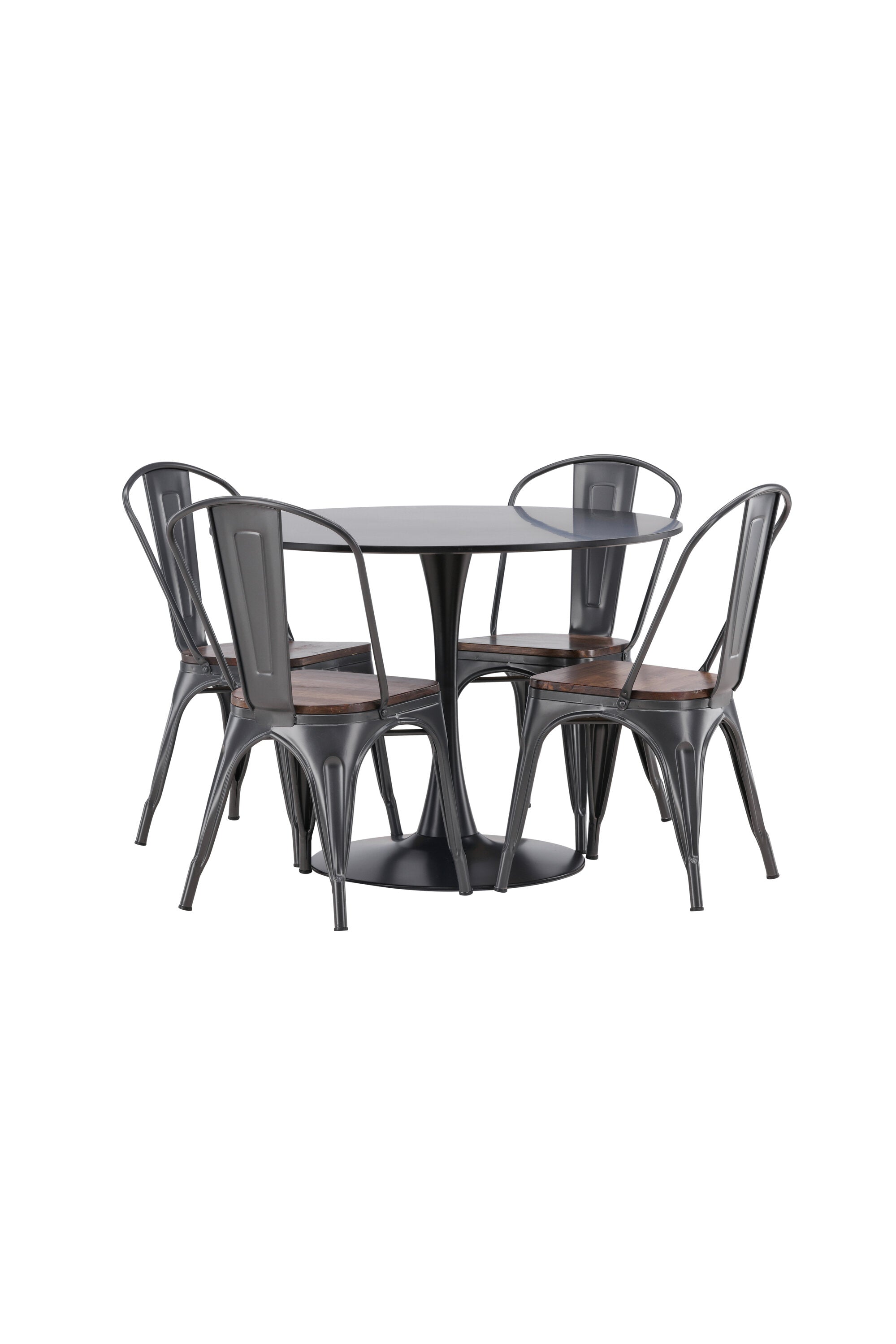 Matgrupp Glade med 4st matstolar Tempe-GR Dining Set-Venture Home-peaceofhome.se