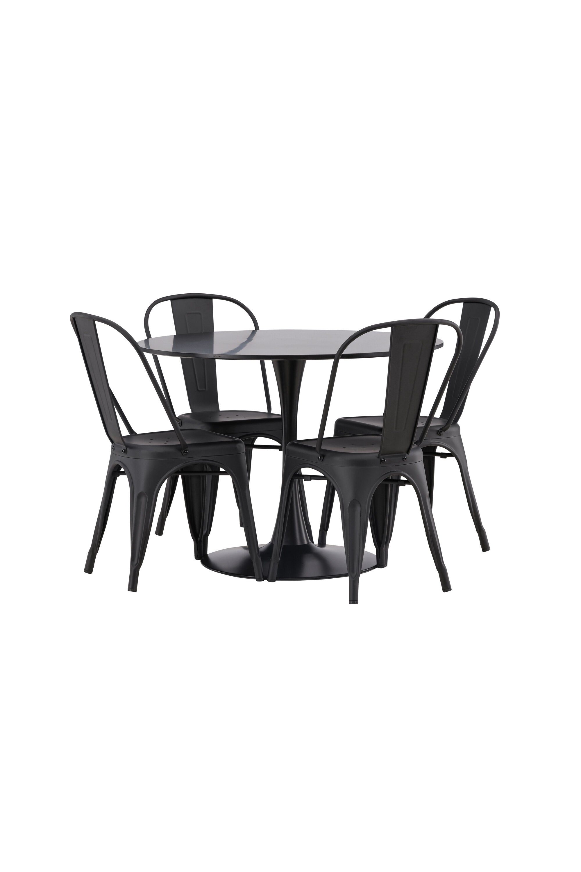 Matgrupp Glade med 4st matstolar Tempe-GR Dining Set-Venture Home-peaceofhome.se