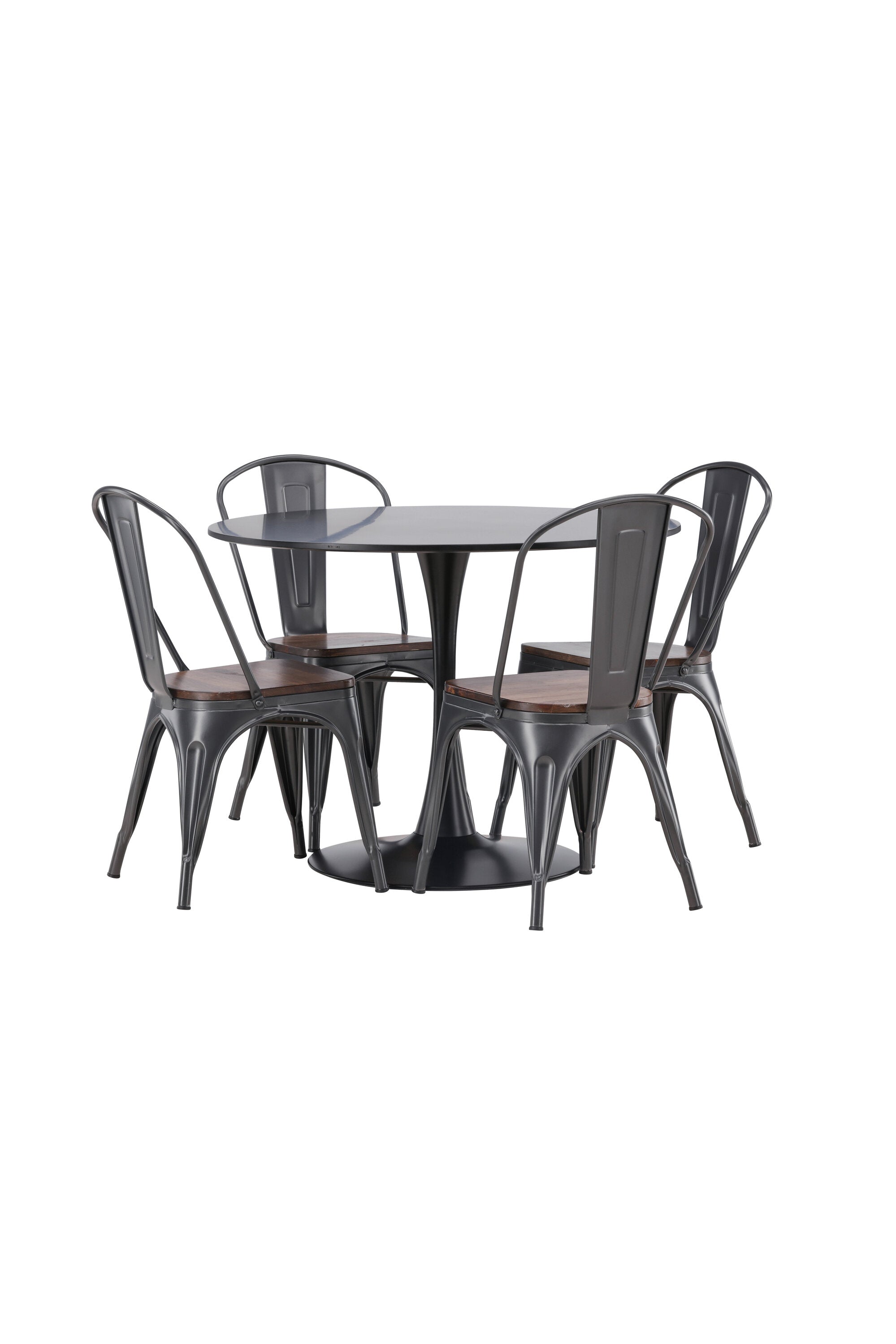 Matgrupp Glade med 4st matstolar Tempe-GR Dining Set-Venture Home-peaceofhome.se