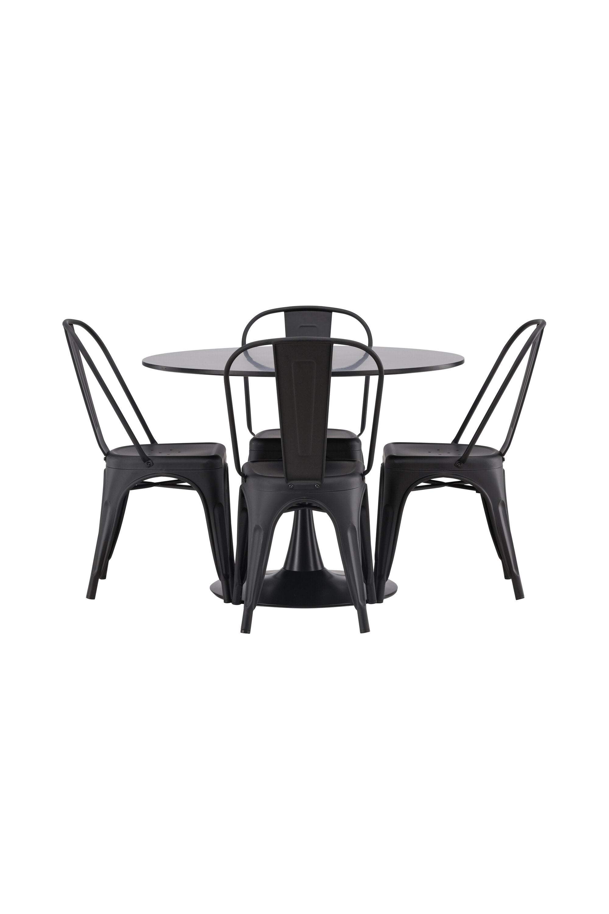 Matgrupp Glade med 4st matstolar Tempe-GR Dining Set-Venture Home-peaceofhome.se