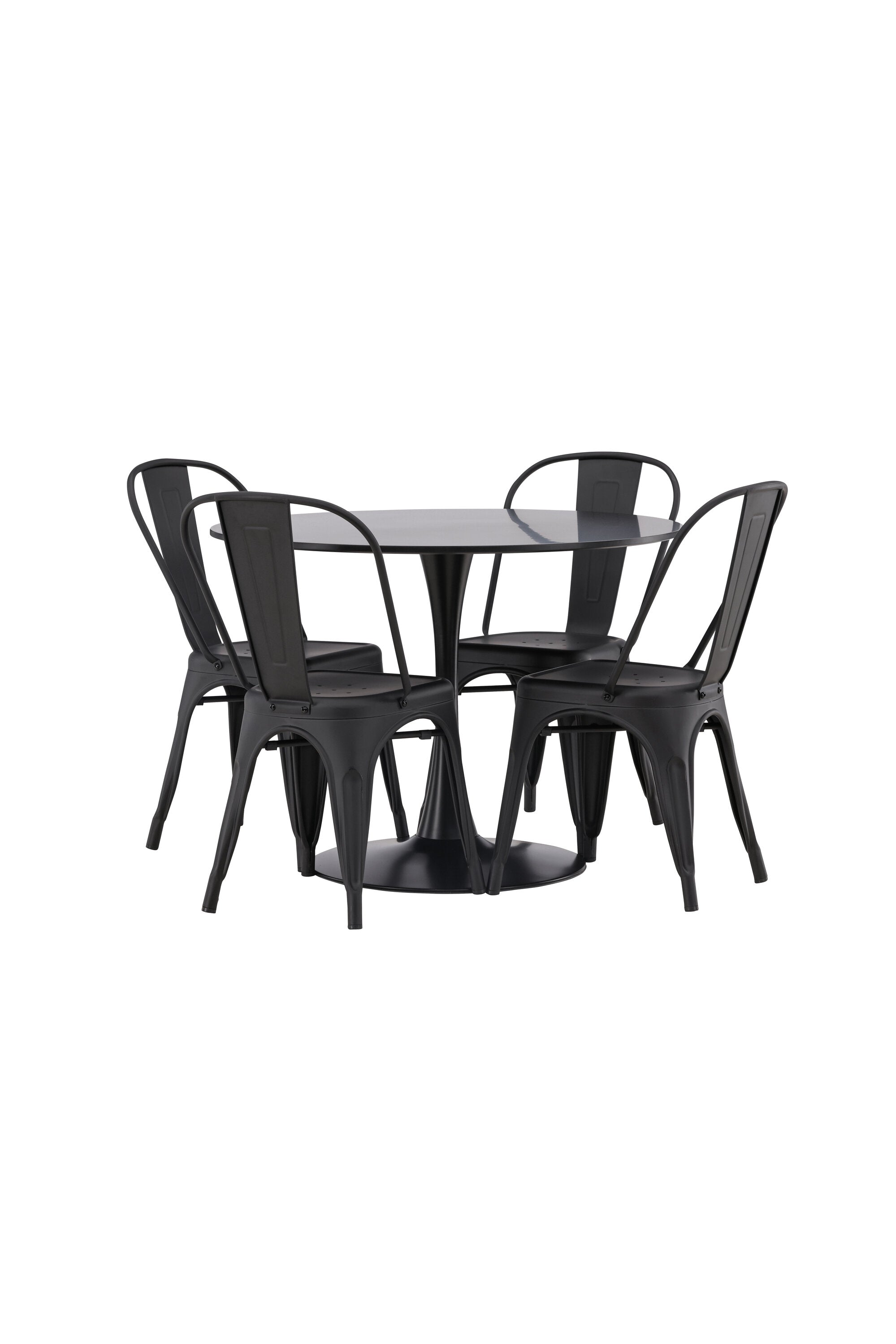 Matgrupp Glade med 4st matstolar Tempe-GR Dining Set-Venture Home-peaceofhome.se