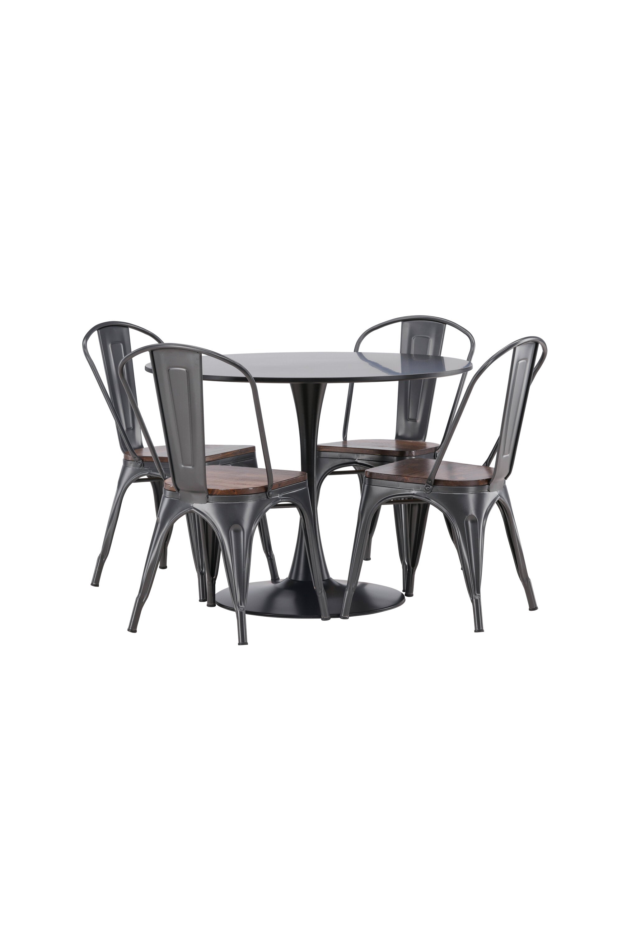 Matgrupp Glade med 4st matstolar Tempe-GR Dining Set-Venture Home-peaceofhome.se