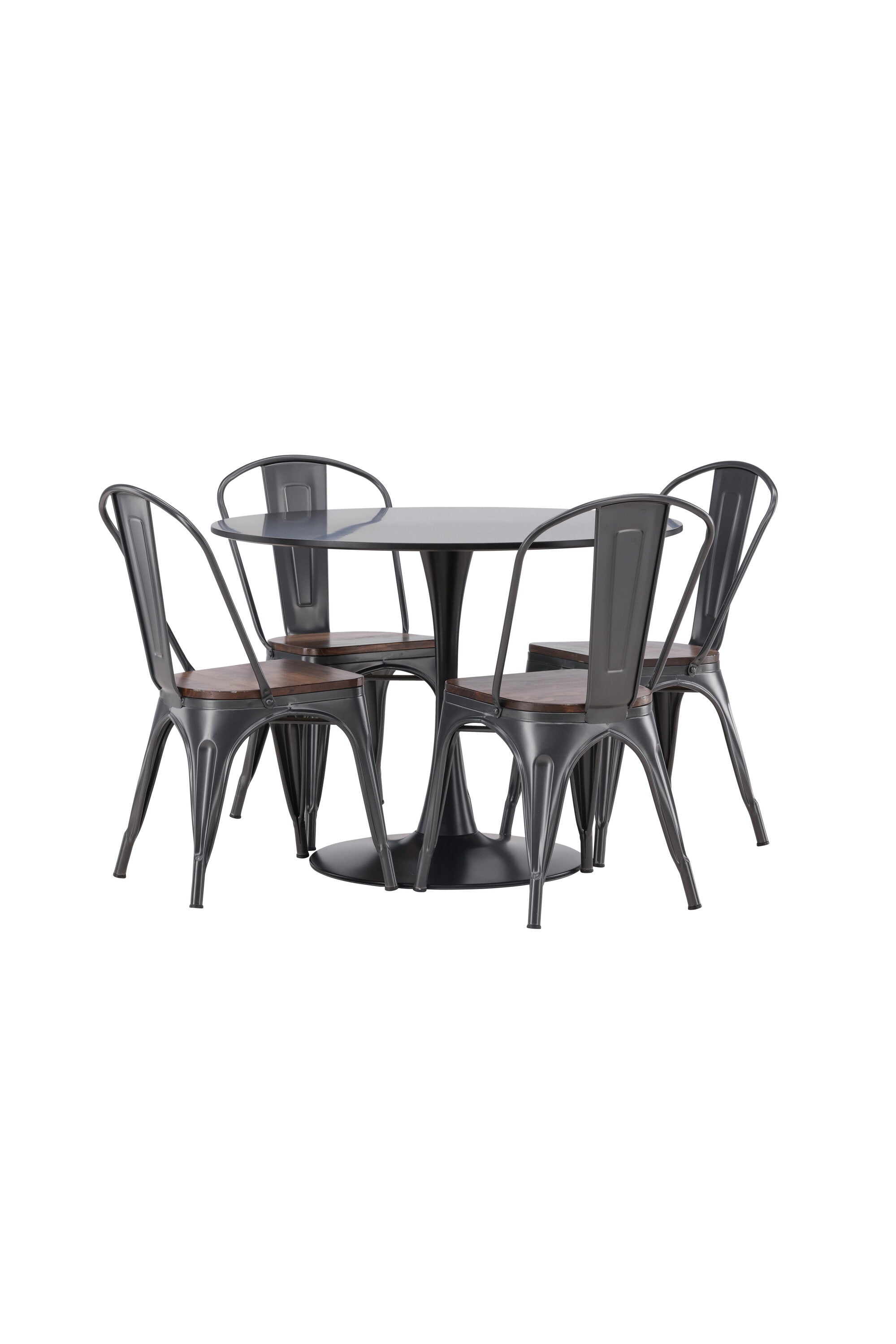 Matgrupp Glade med 4st matstolar Tempe-GR Dining Set-Venture Home-peaceofhome.se