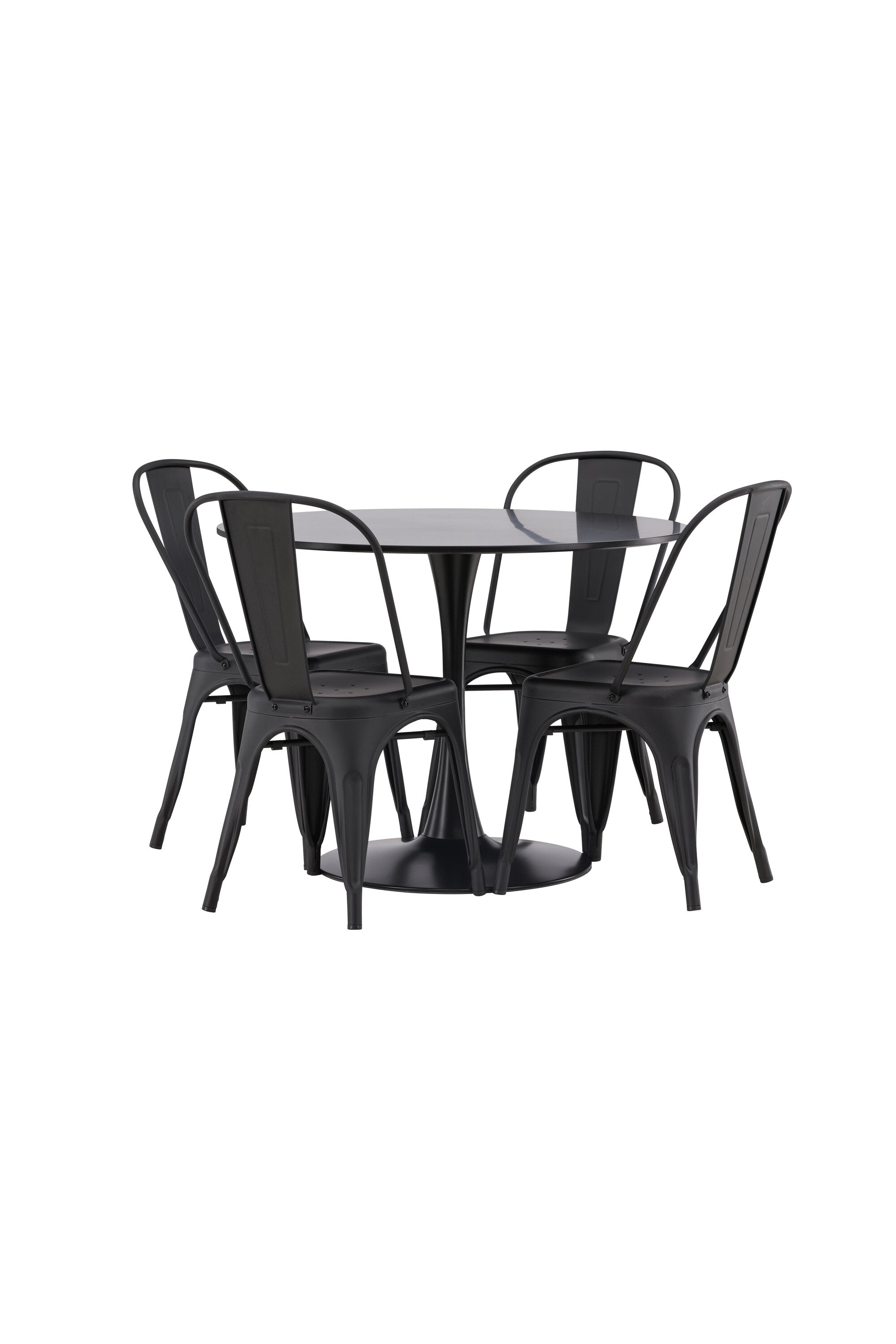 Matgrupp Glade med 4st matstolar Tempe-GR Dining Set-Venture Home-peaceofhome.se