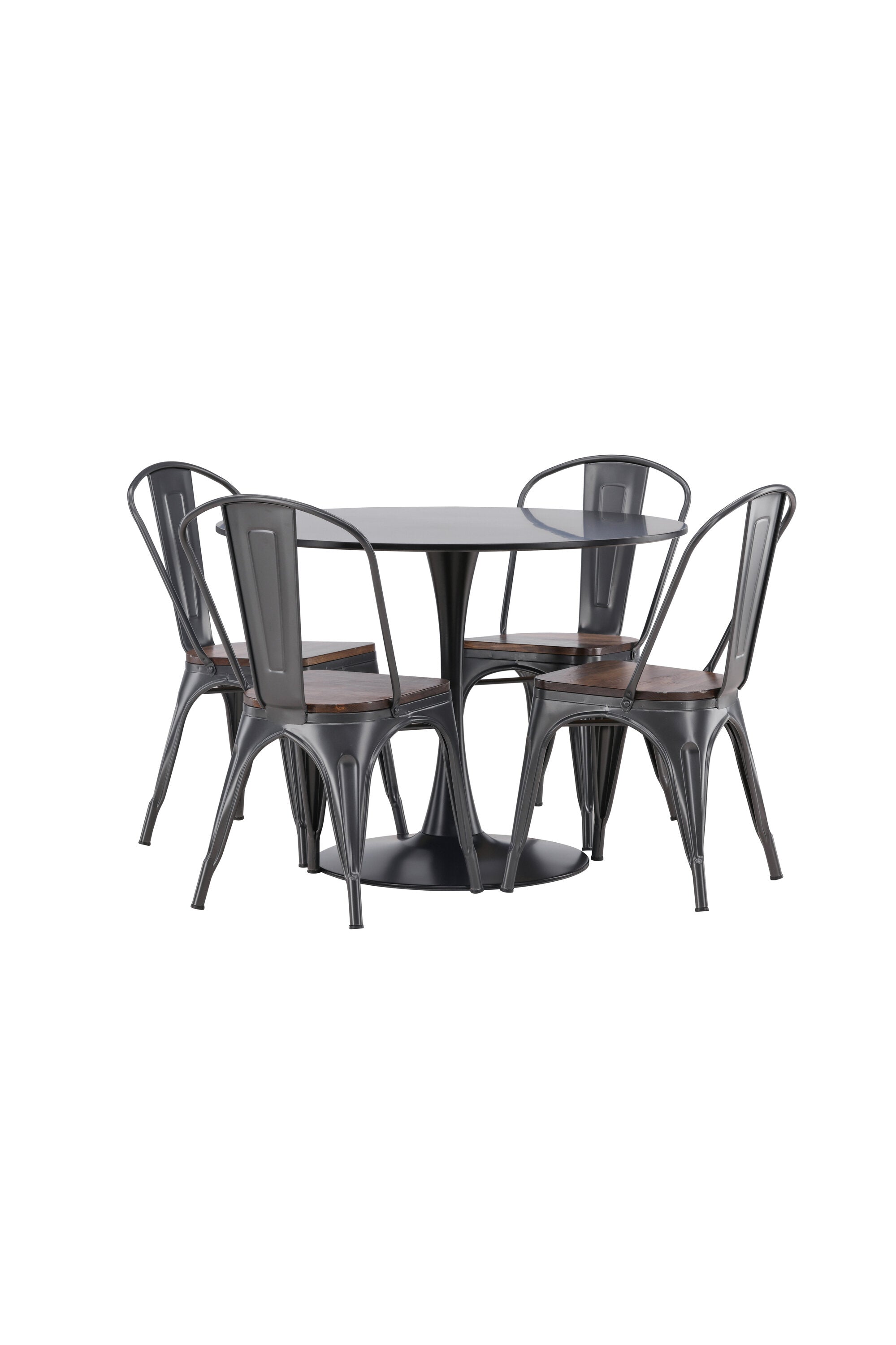 Matgrupp Glade med 4st matstolar Tempe-GR Dining Set-Venture Home-peaceofhome.se