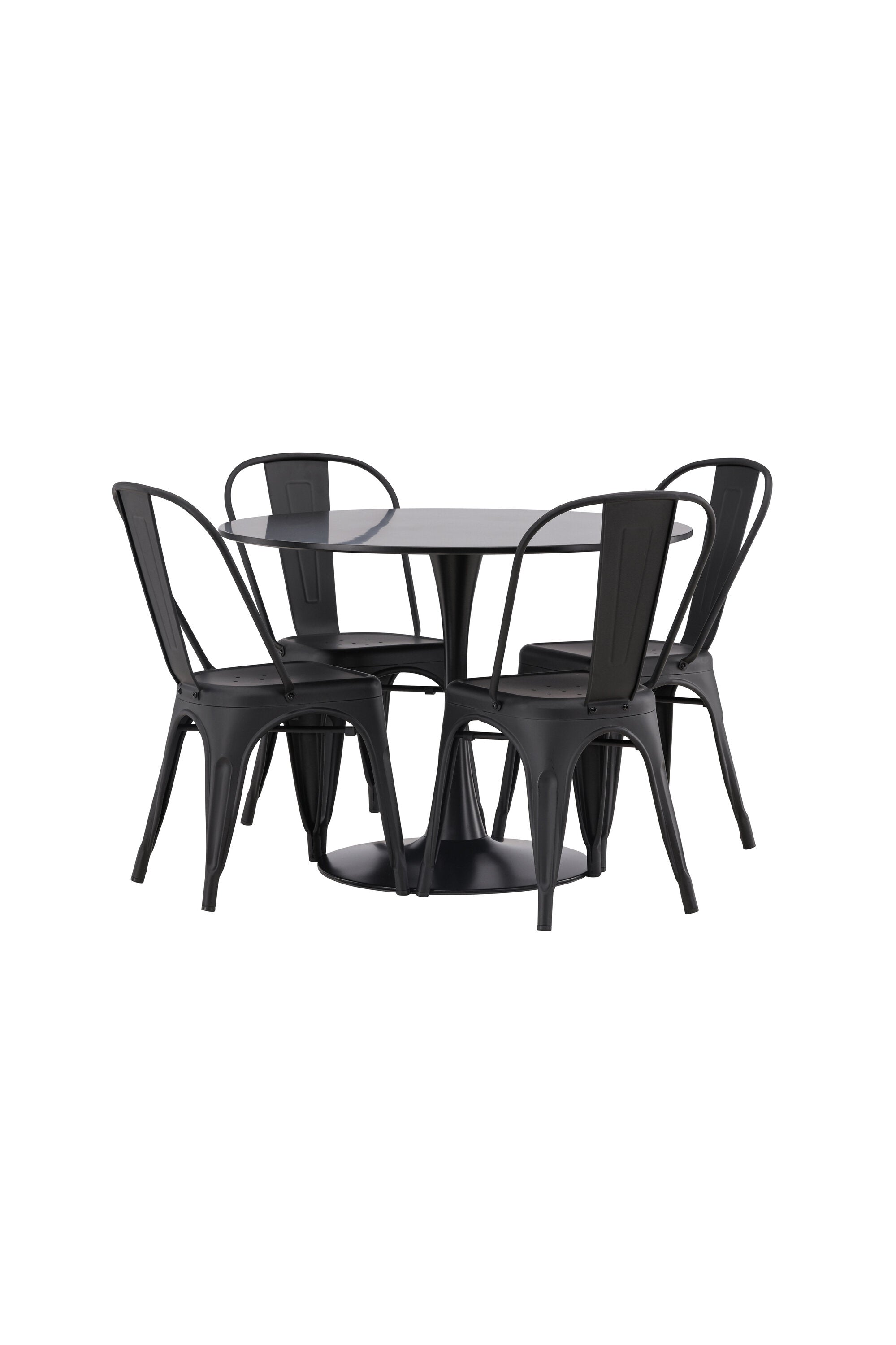 Matgrupp Glade med 4st matstolar Tempe-GR Dining Set-Venture Home-peaceofhome.se