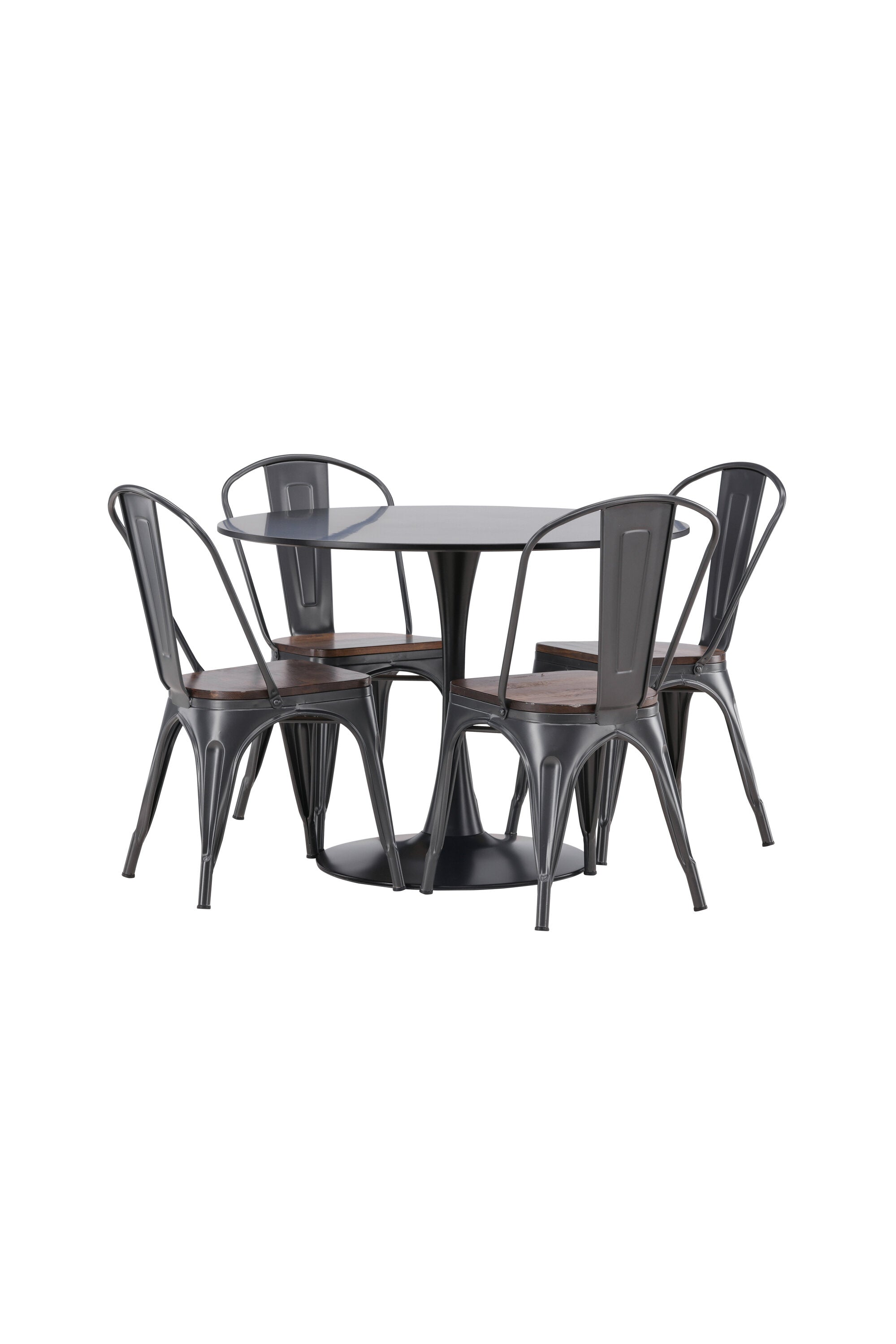 Matgrupp Glade med 4st matstolar Tempe-GR Dining Set-Venture Home-peaceofhome.se