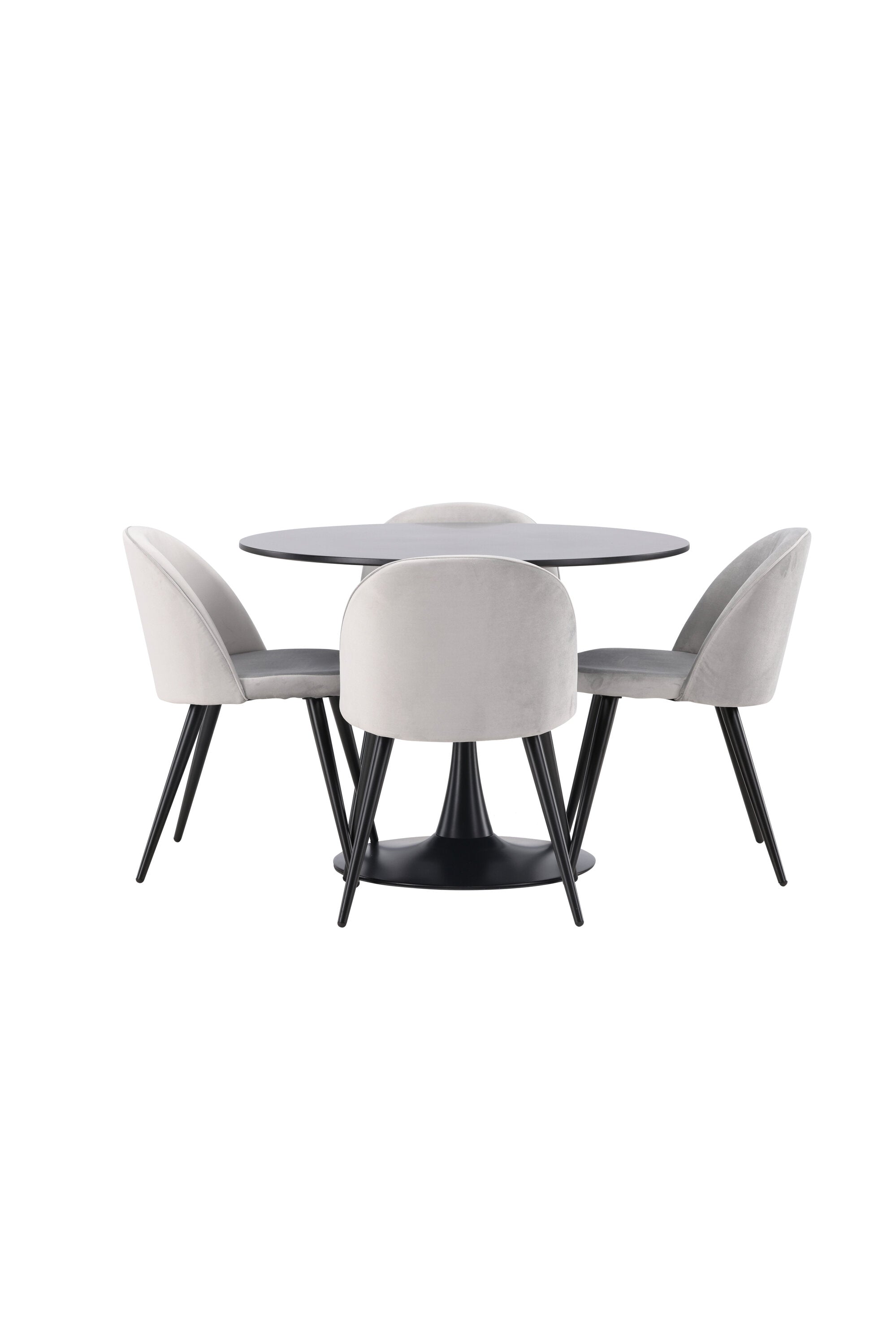 Matgrupp Glade med 4st matstolar Velvet-GR Dining Set-Venture Home-peaceofhome.se