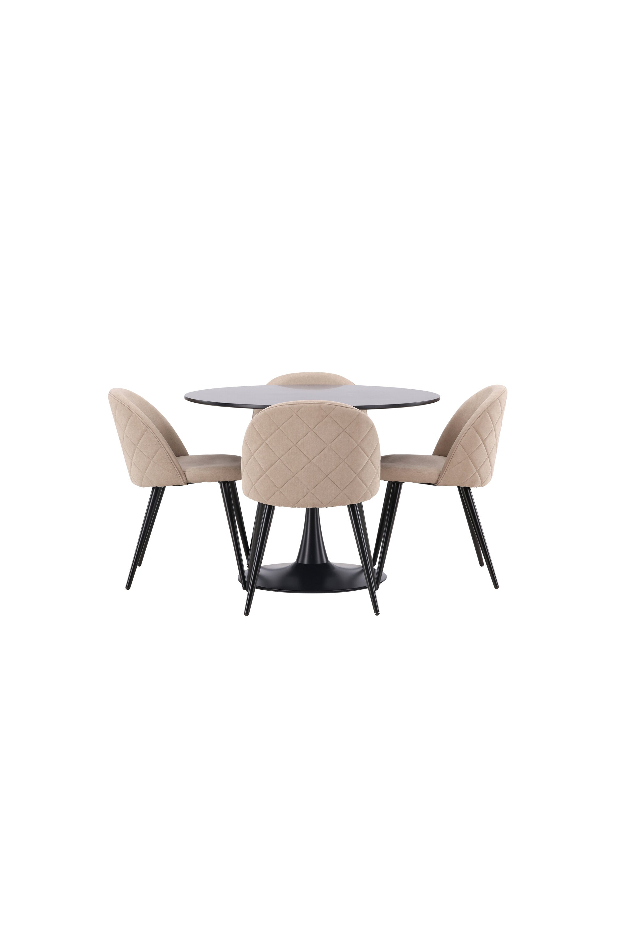 Matgrupp Glade med 4st matstolar Velvet-GR Dining Set-Venture Home-peaceofhome.se