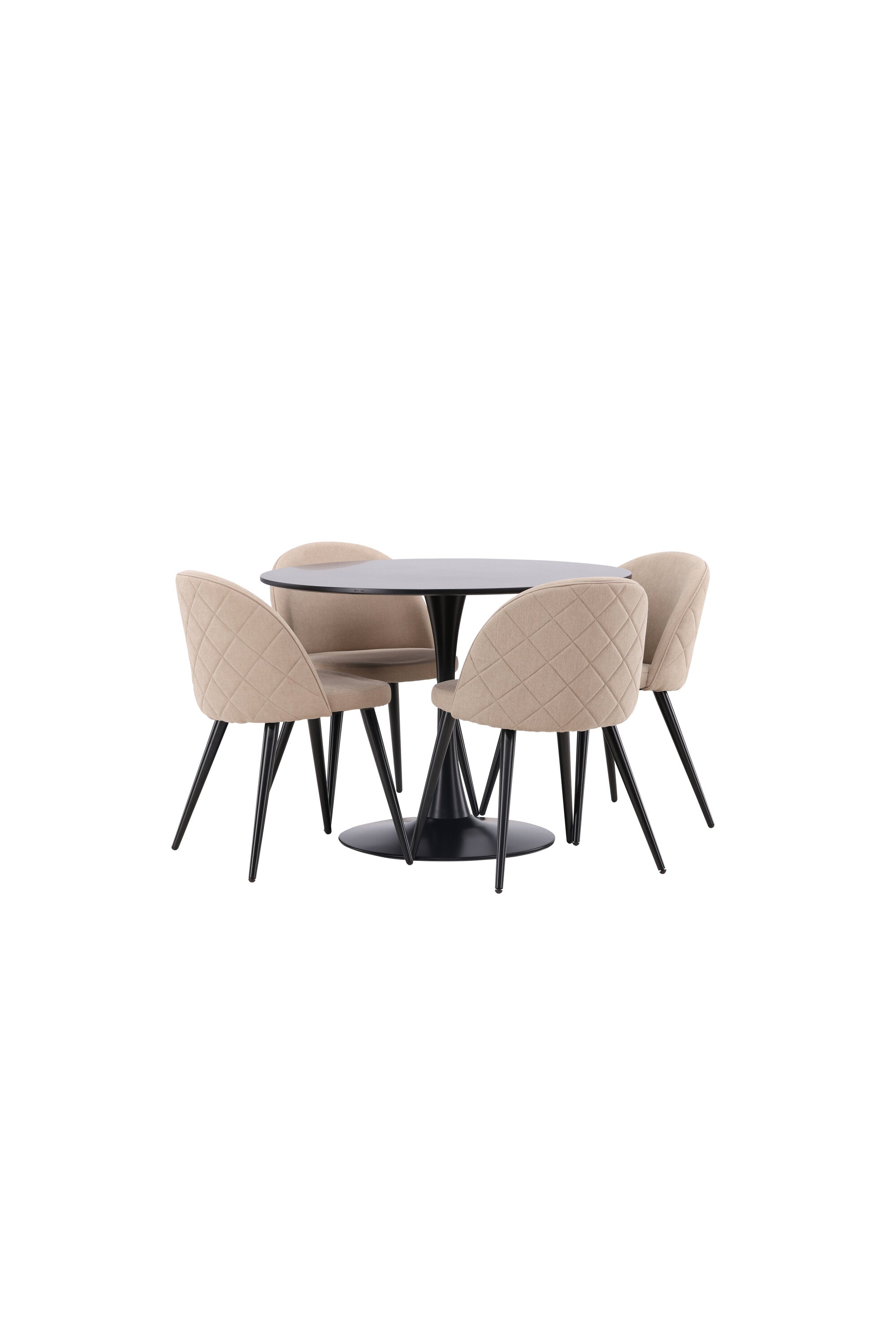 Matgrupp Glade med 4st matstolar Velvet-GR Dining Set-Venture Home-peaceofhome.se