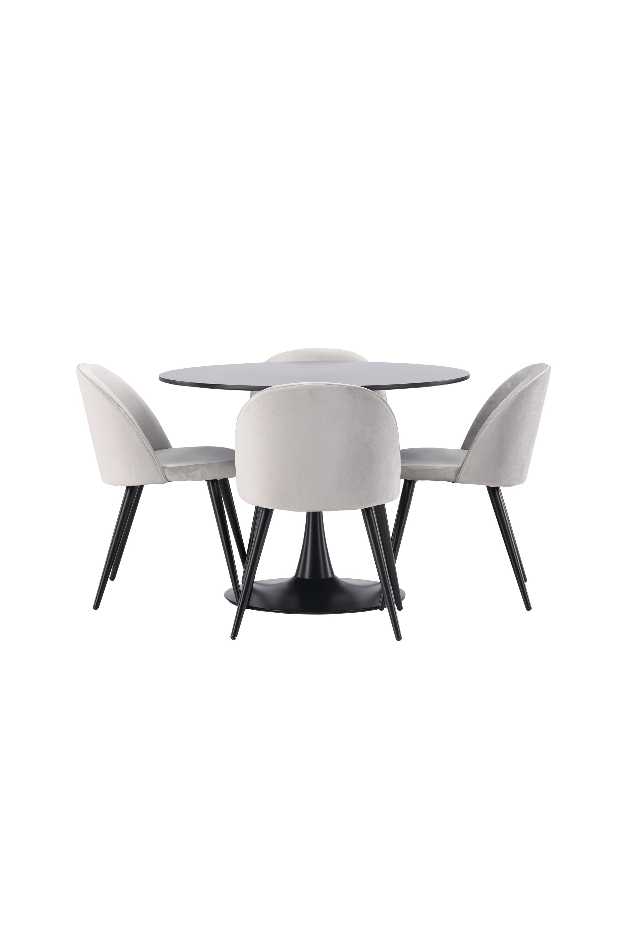 Matgrupp Glade med 4st matstolar Velvet-GR Dining Set-Venture Home-peaceofhome.se