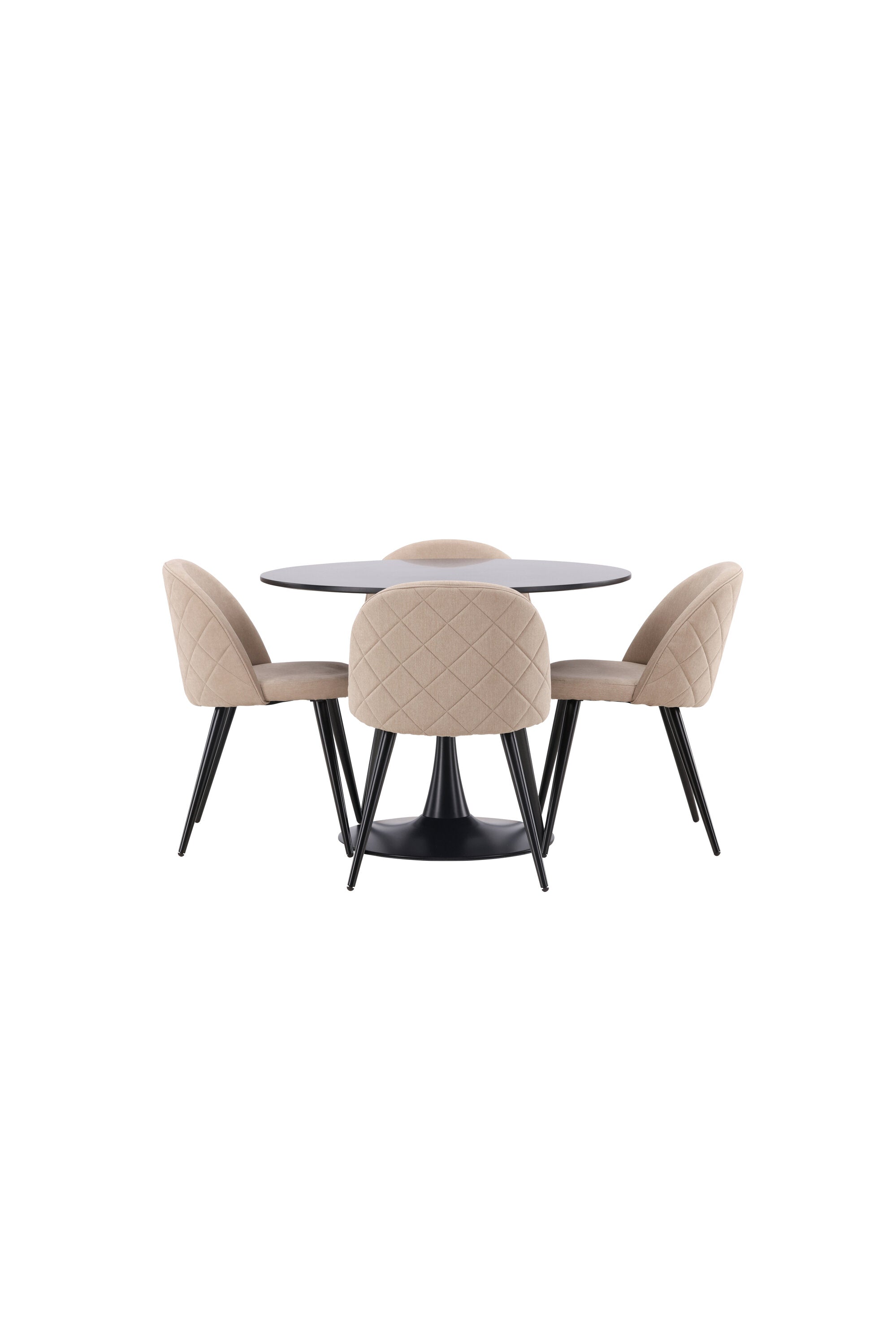 Matgrupp Glade med 4st matstolar Velvet-GR Dining Set-Venture Home-peaceofhome.se