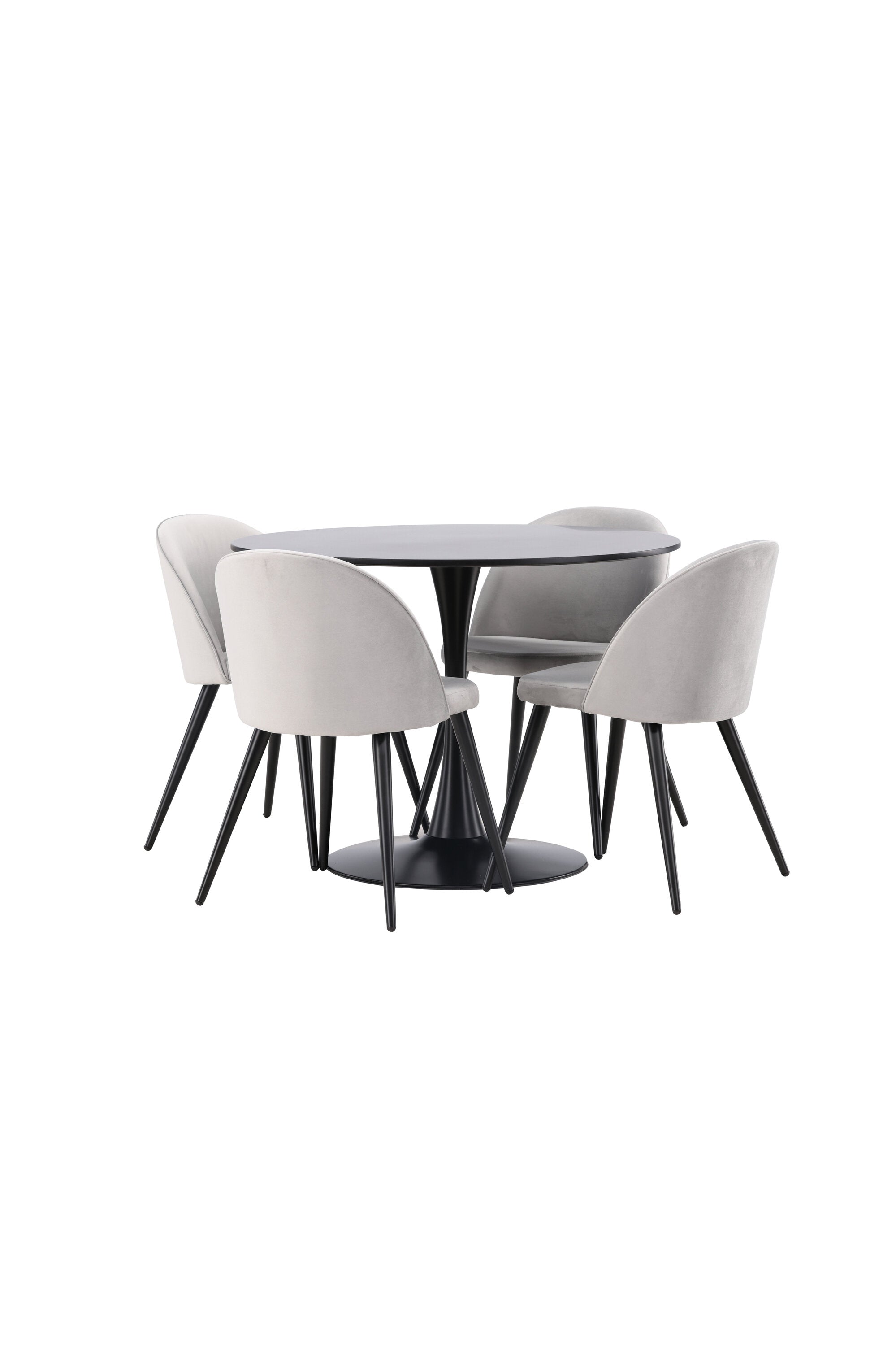 Matgrupp Glade med 4st matstolar Velvet-GR Dining Set-Venture Home-peaceofhome.se