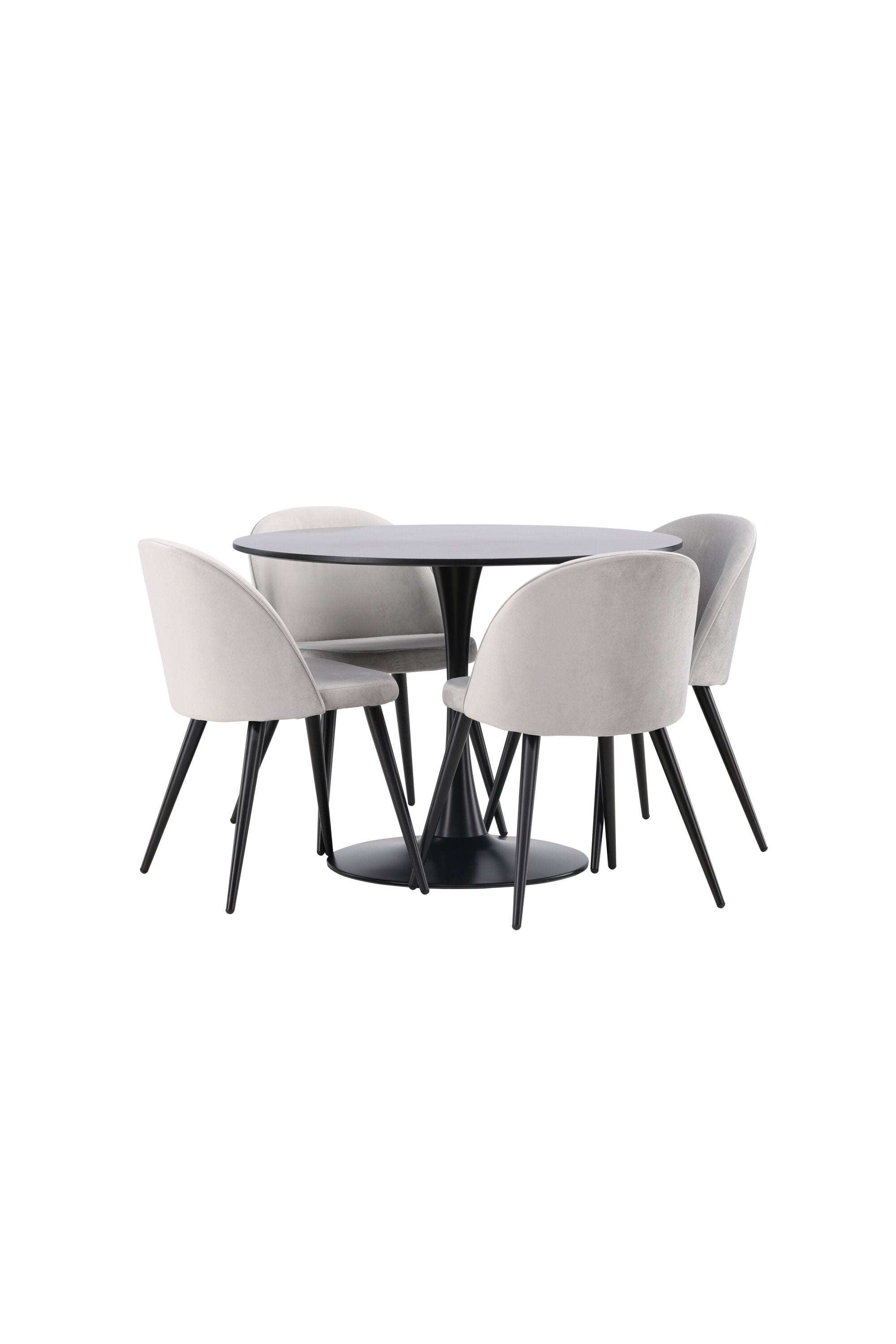 Matgrupp Glade med 4st matstolar Velvet-GR Dining Set-Venture Home-peaceofhome.se