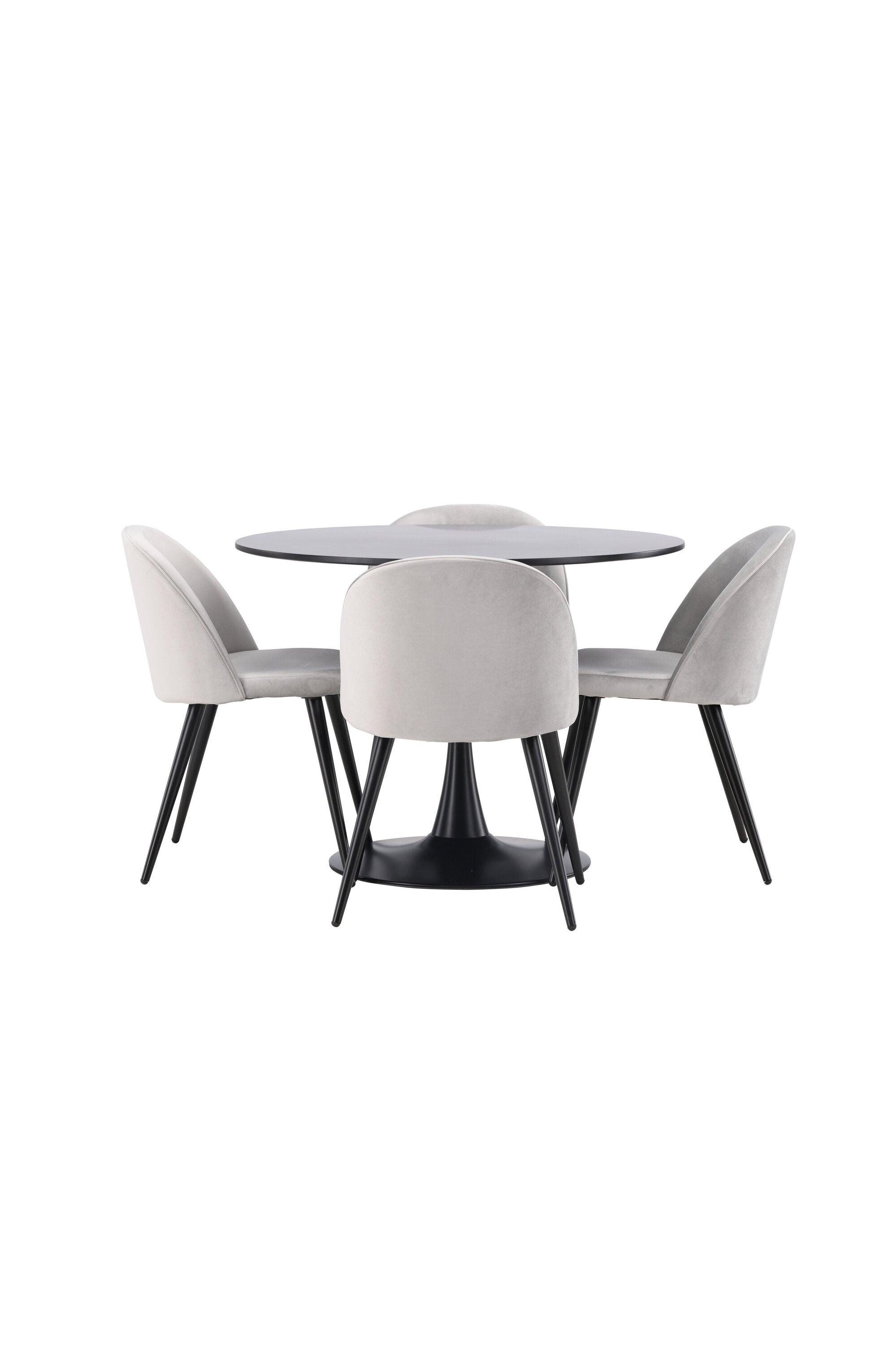 Matgrupp Glade med 4st matstolar Velvet-GR Dining Set-Venture Home-peaceofhome.se