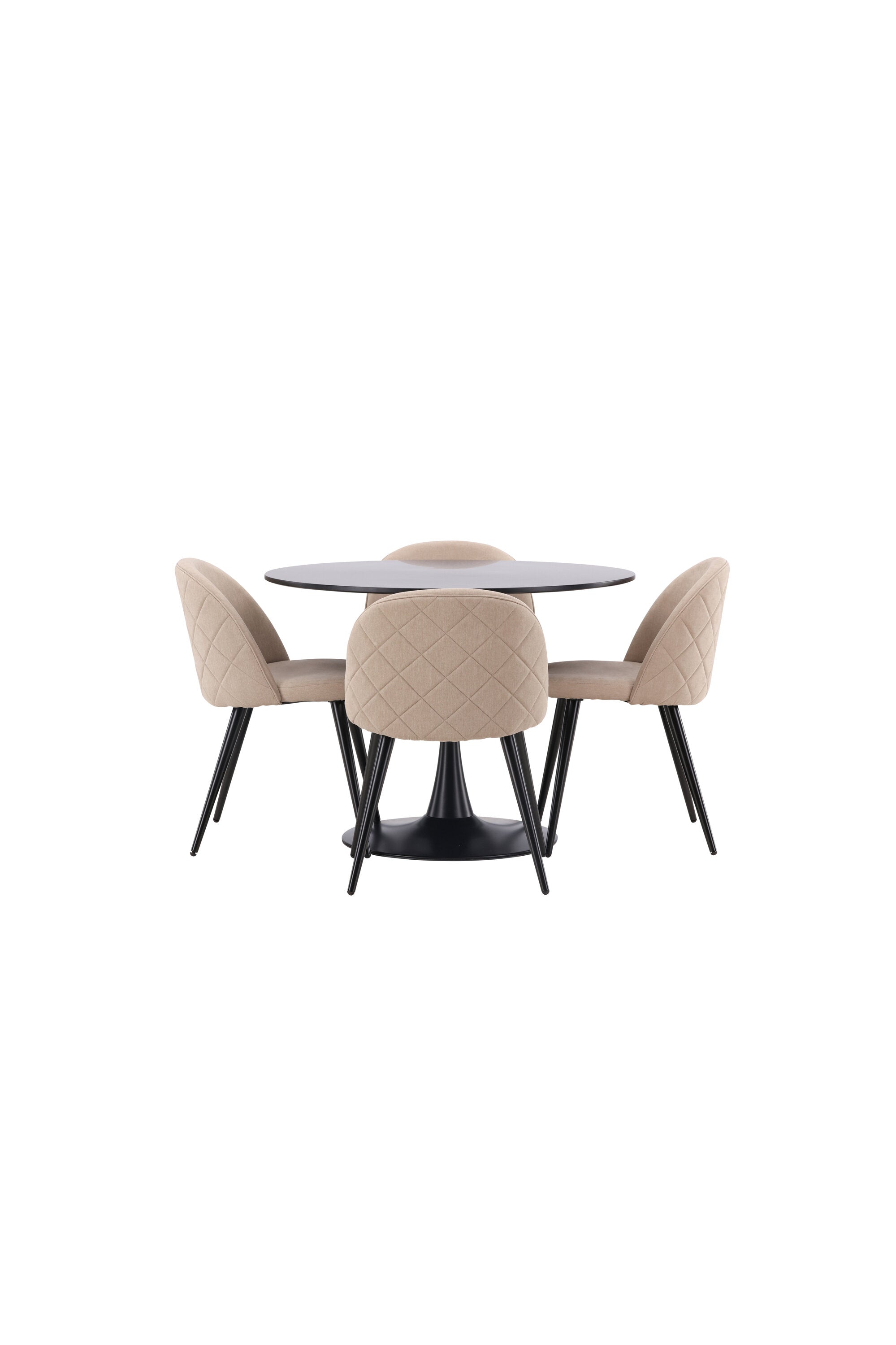 Matgrupp Glade med 4st matstolar Velvet-GR Dining Set-Venture Home-peaceofhome.se