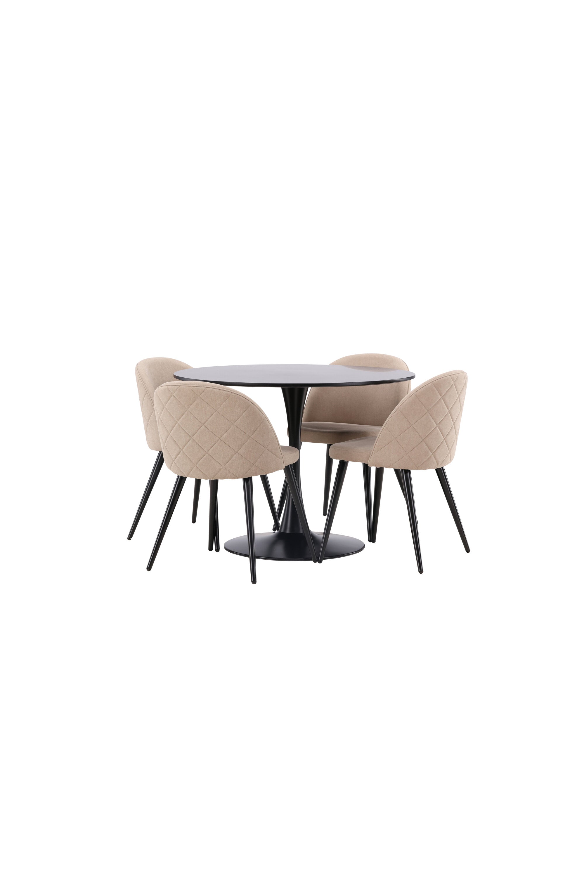 Matgrupp Glade med 4st matstolar Velvet-GR Dining Set-Venture Home-peaceofhome.se