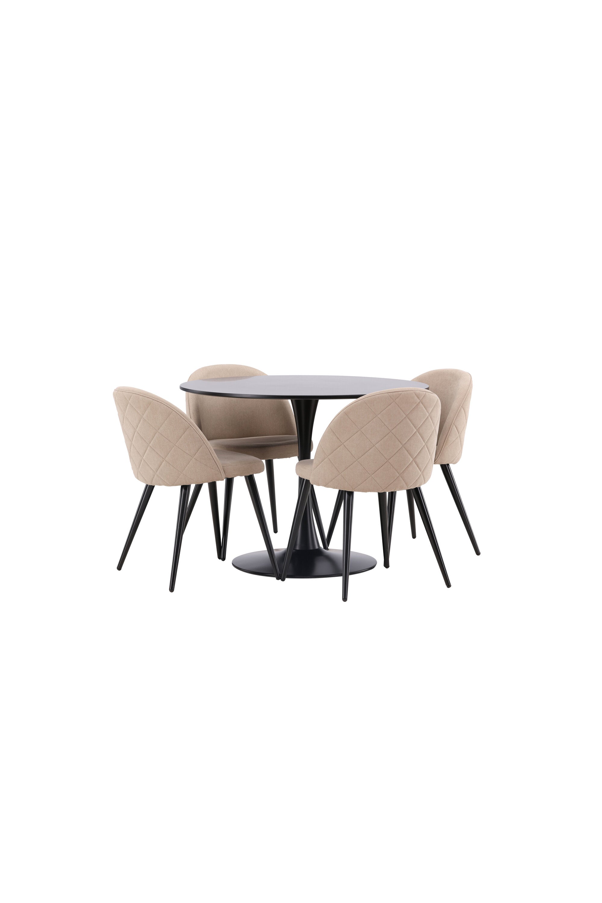 Matgrupp Glade med 4st matstolar Velvet-GR Dining Set-Venture Home-peaceofhome.se