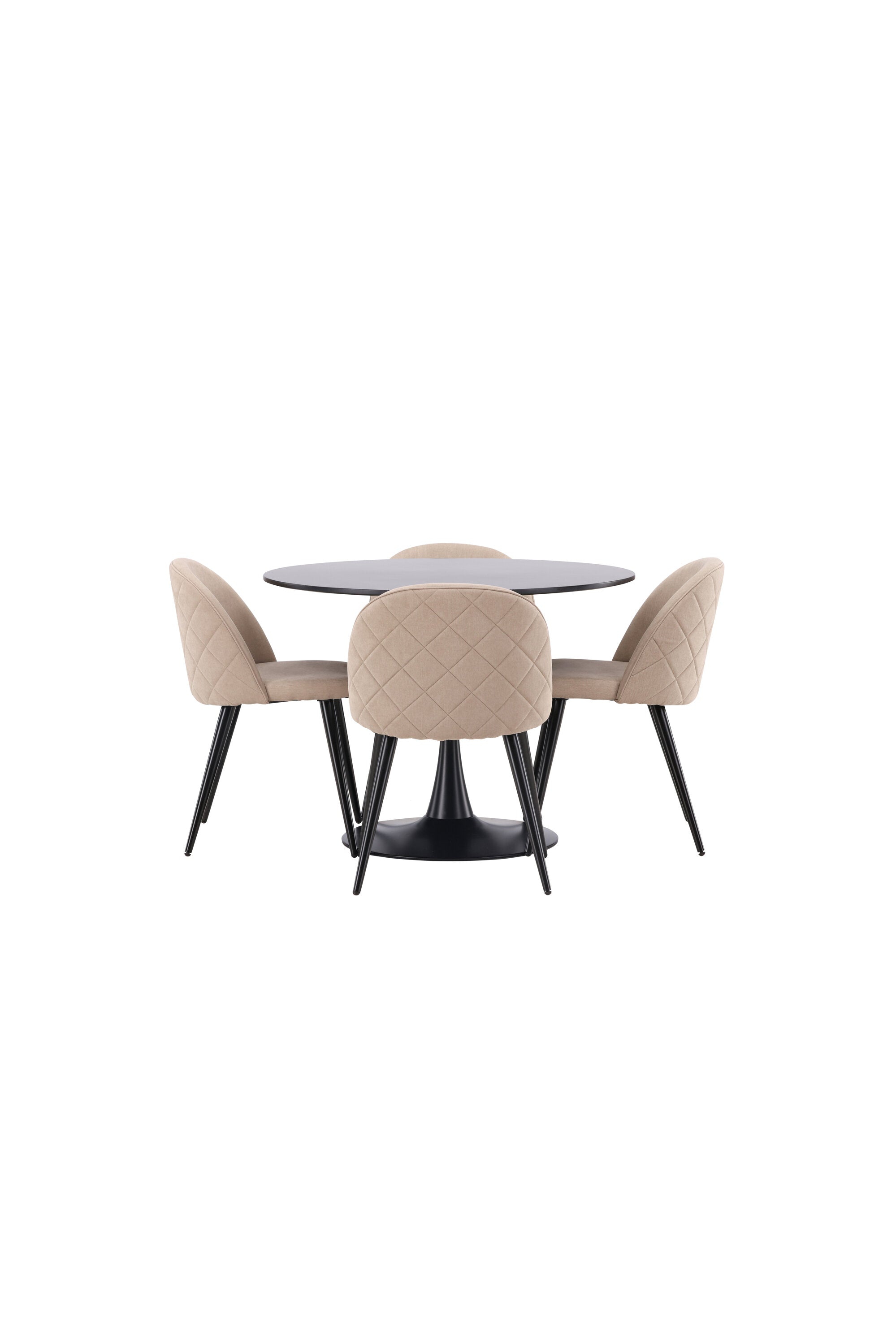 Matgrupp Glade med 4st matstolar Velvet-GR Dining Set-Venture Home-peaceofhome.se