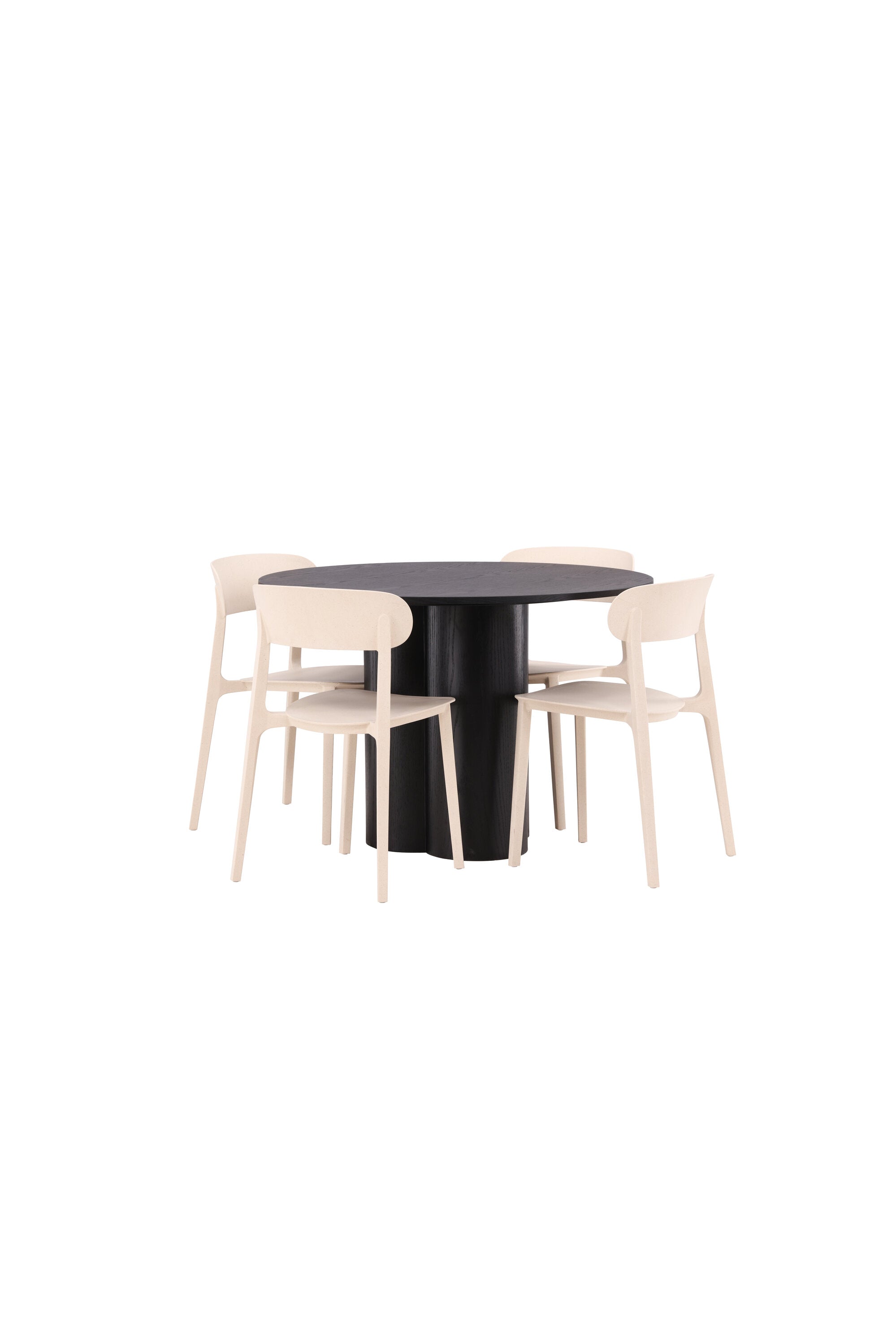 Matgrupp Olivia med 4st matstolar Åstol-GR Dining Set-Venture Home-peaceofhome.se