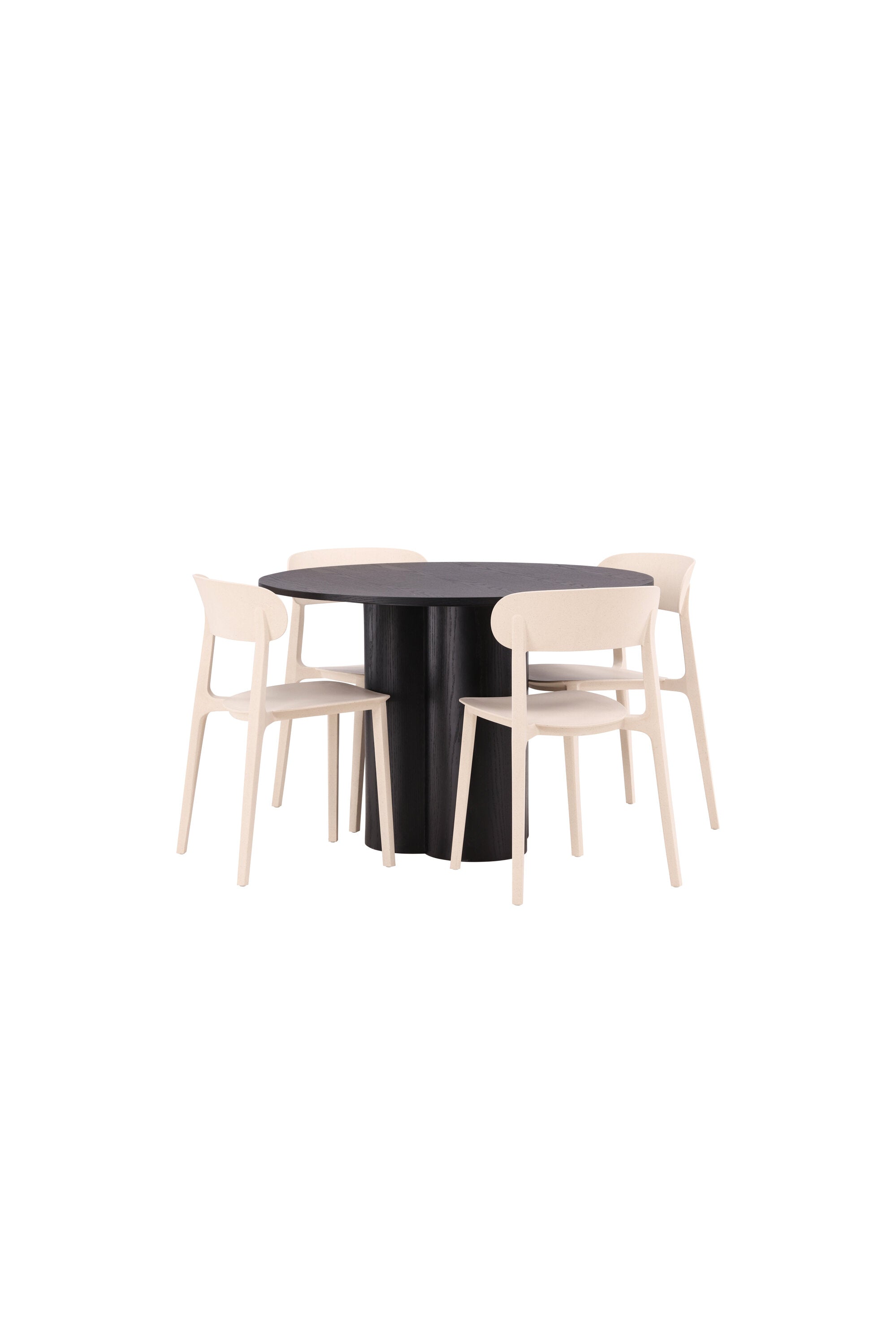 Matgrupp Olivia med 4st matstolar Åstol-GR Dining Set-Venture Home-peaceofhome.se