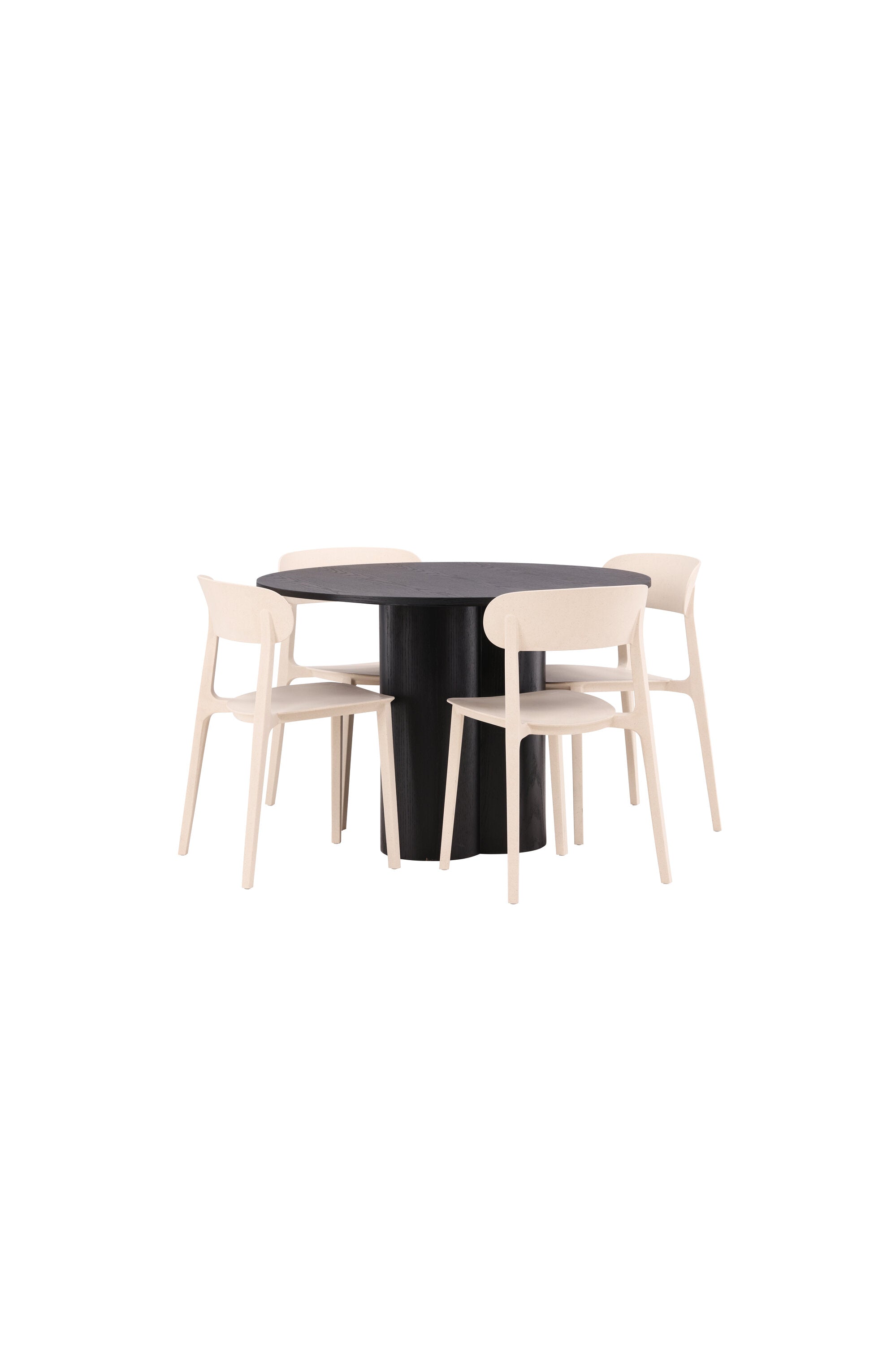 Matgrupp Olivia med 4st matstolar Åstol-GR Dining Set-Venture Home-peaceofhome.se