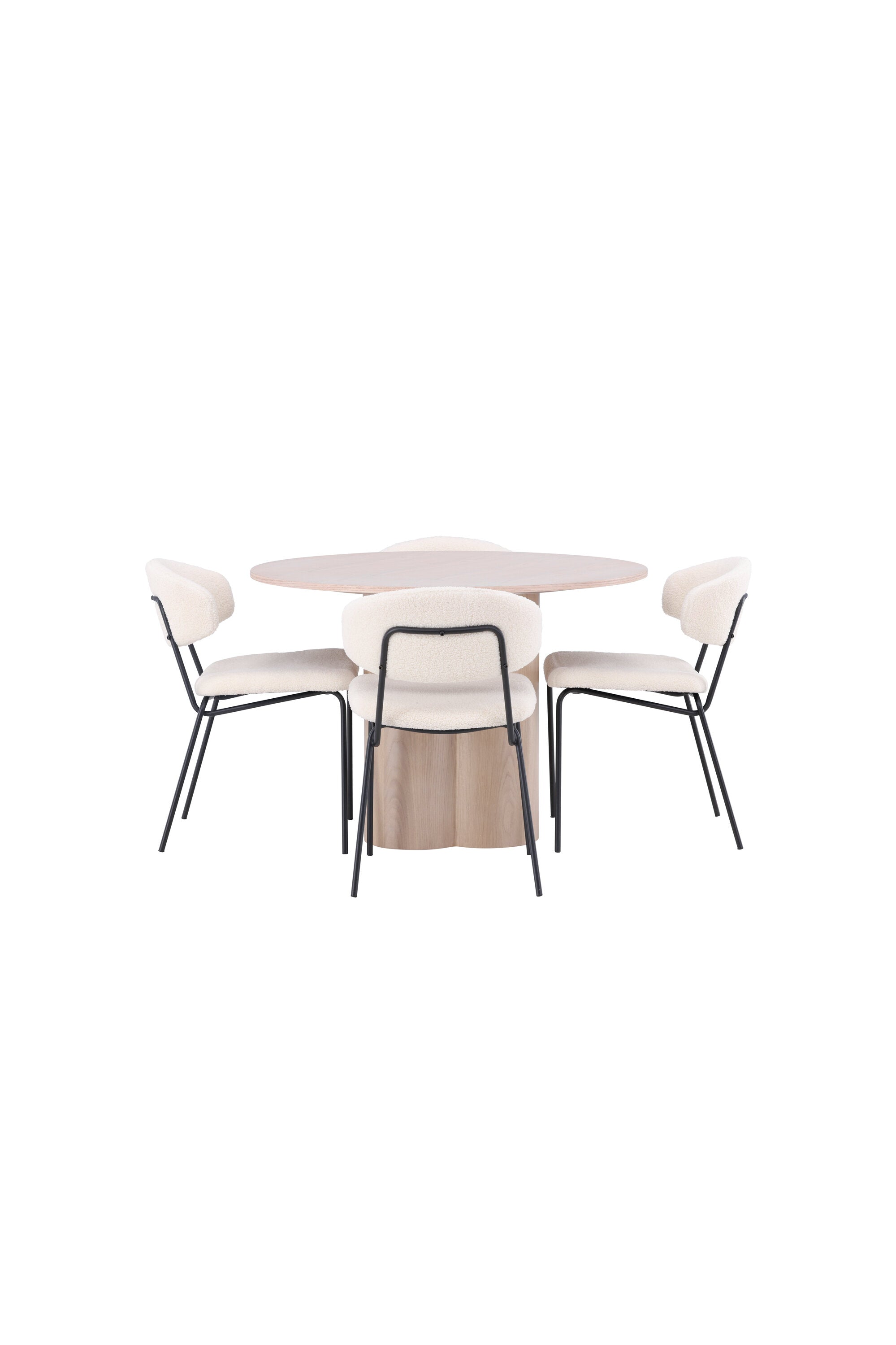 Matgrupp Olivia med 4st matstolar Chico-GR Dining Set-Venture Home-peaceofhome.se