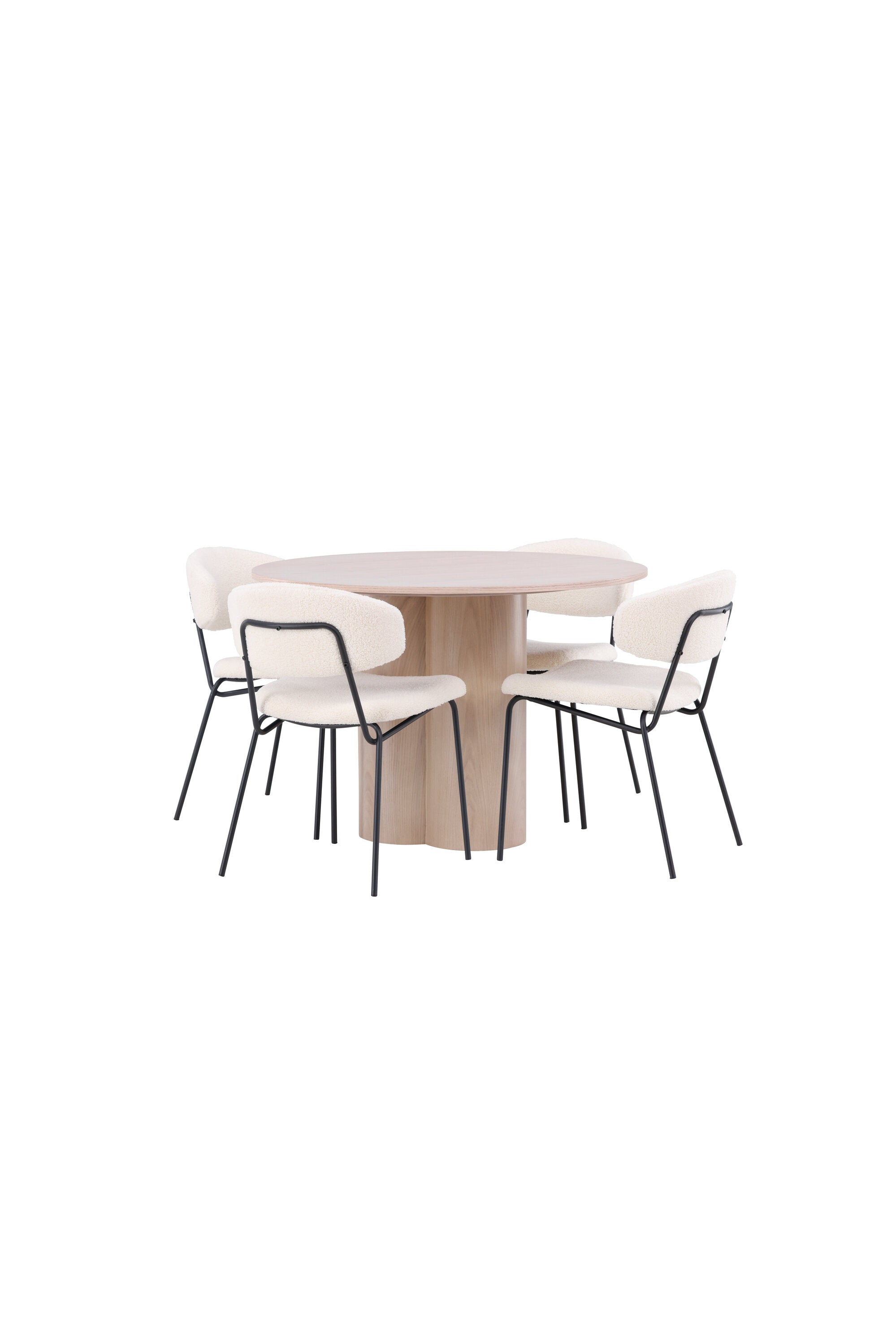 Matgrupp Olivia med 4st matstolar Chico-GR Dining Set-Venture Home-peaceofhome.se