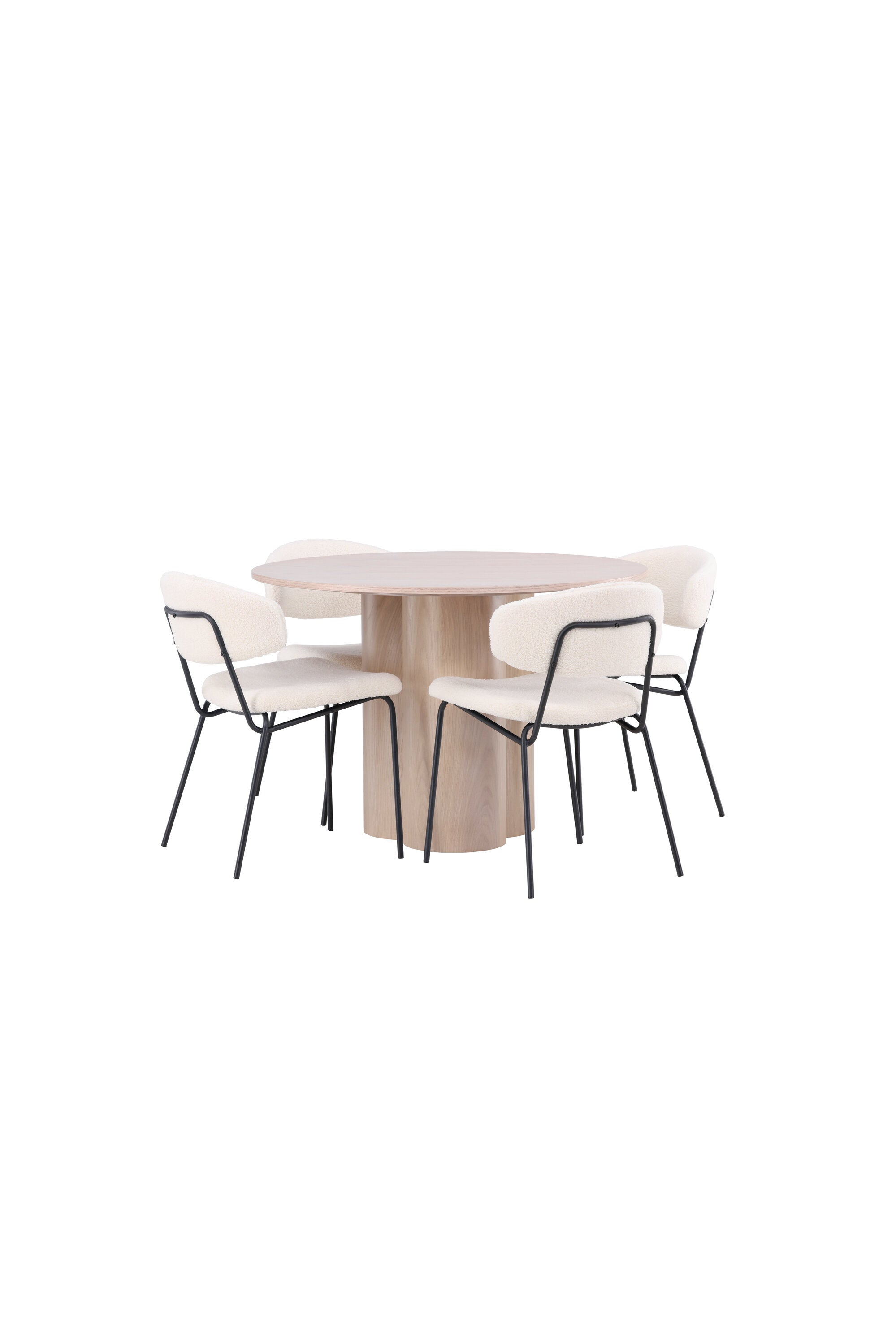 Matgrupp Olivia med 4st matstolar Chico-GR Dining Set-Venture Home-peaceofhome.se