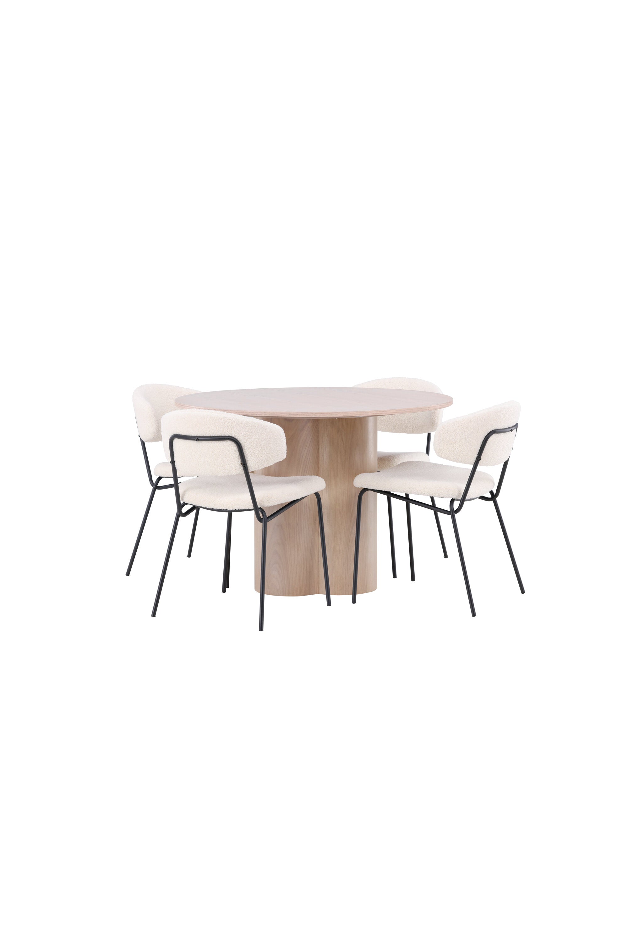 Matgrupp Olivia med 4st matstolar Chico-GR Dining Set-Venture Home-peaceofhome.se