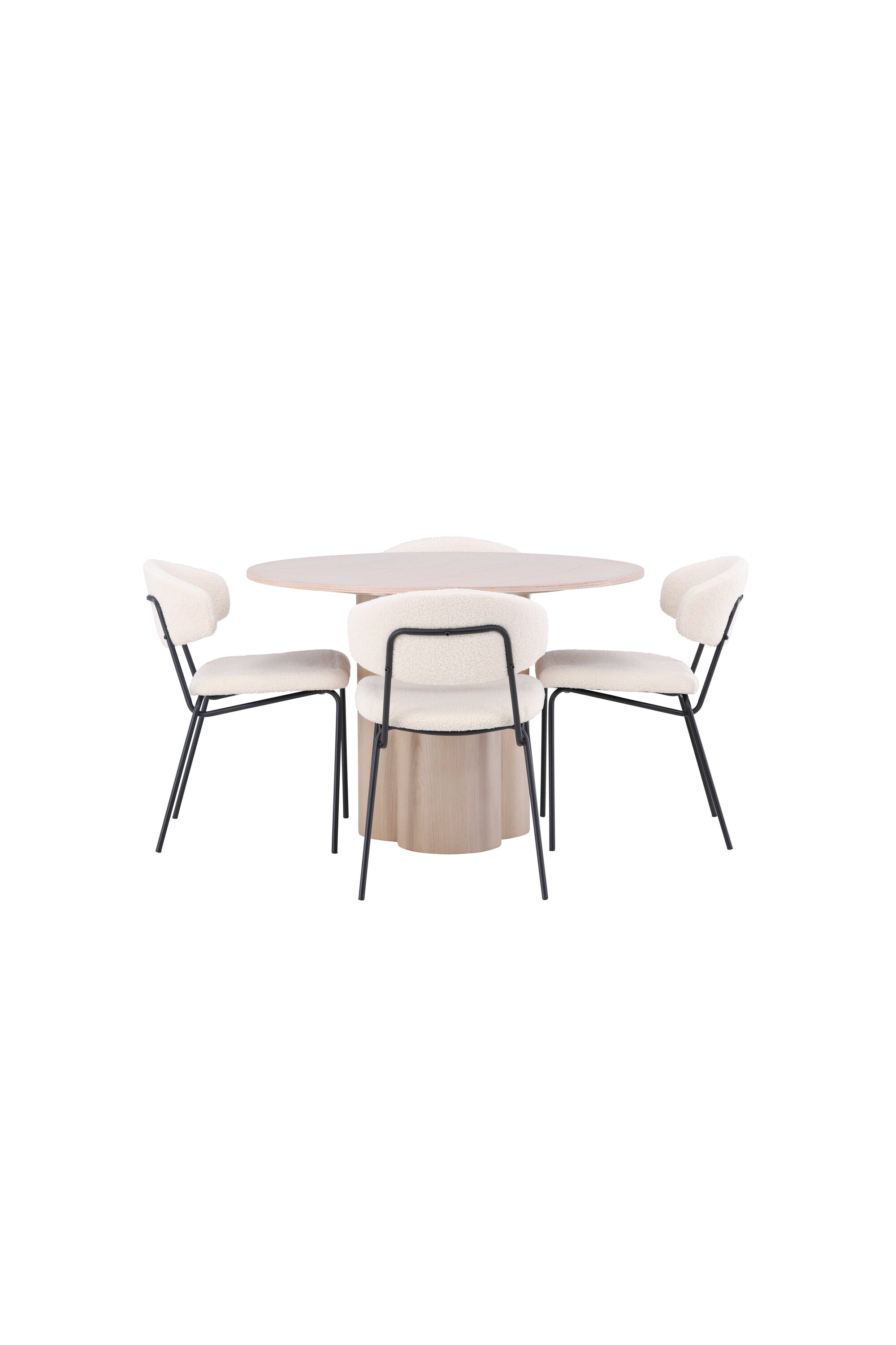 Matgrupp Olivia med 4st matstolar Chico-GR Dining Set-Venture Home-peaceofhome.se