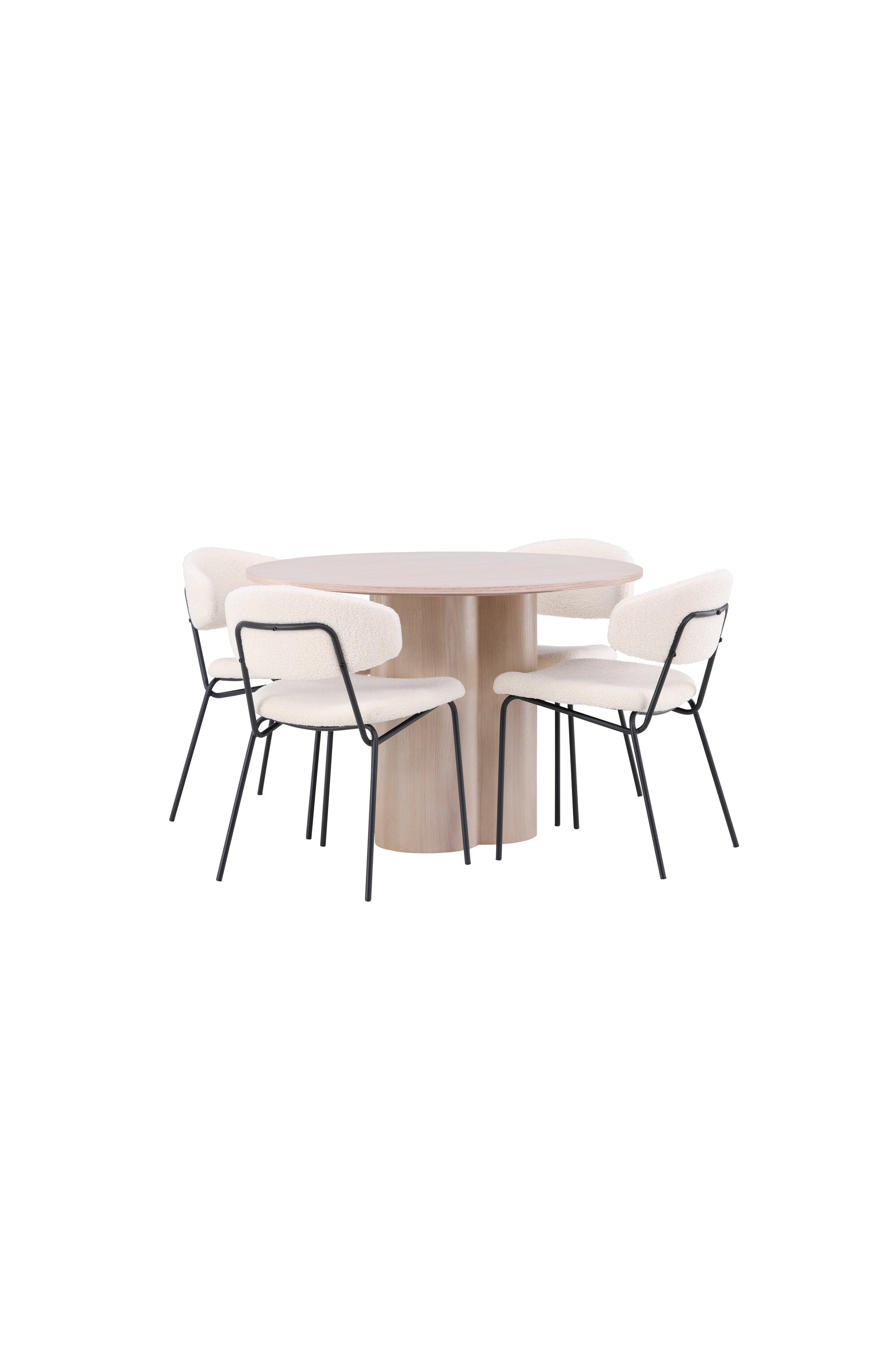 Matgrupp Olivia med 4st matstolar Chico-GR Dining Set-Venture Home-peaceofhome.se