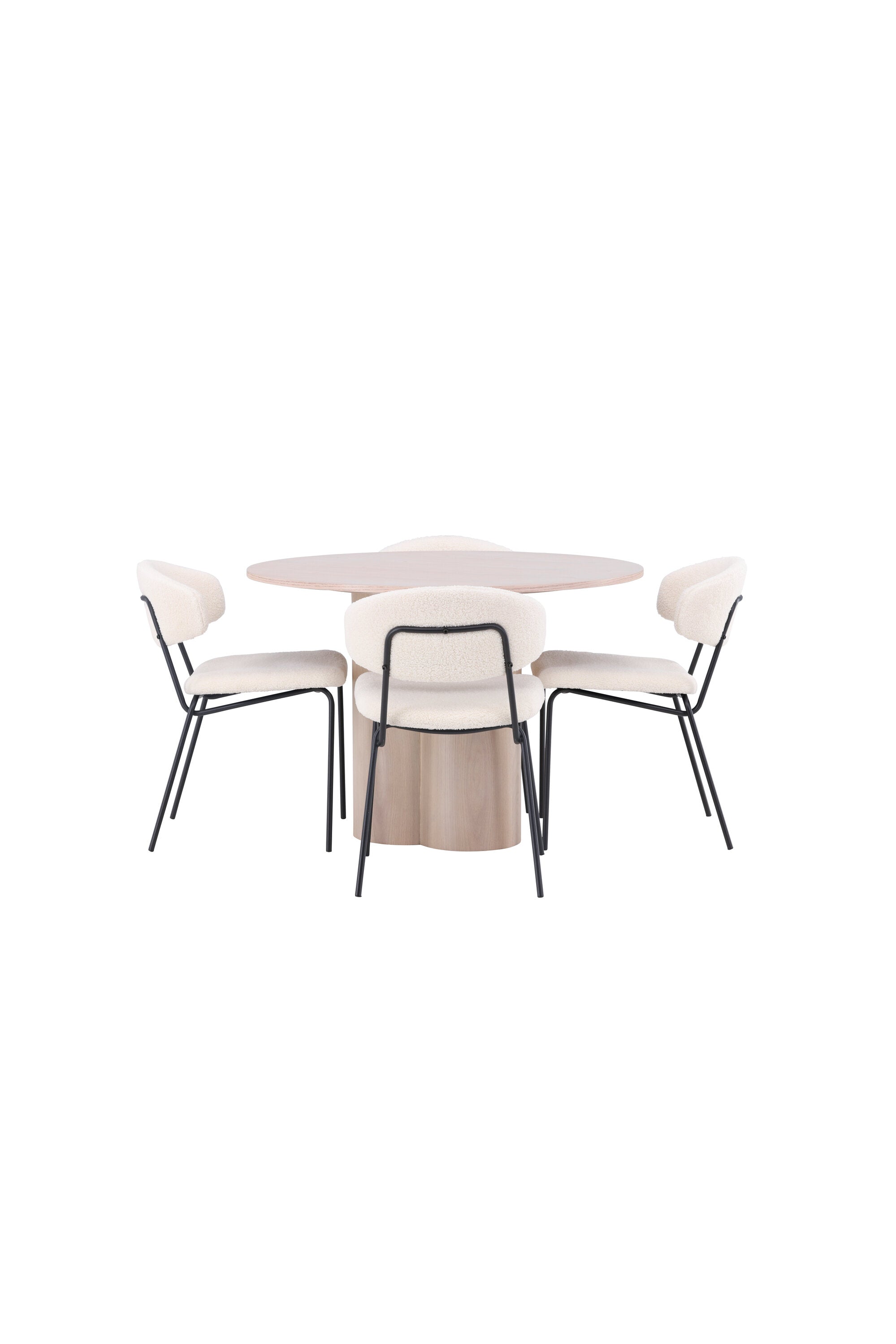 Matgrupp Olivia med 4st matstolar Chico-GR Dining Set-Venture Home-peaceofhome.se