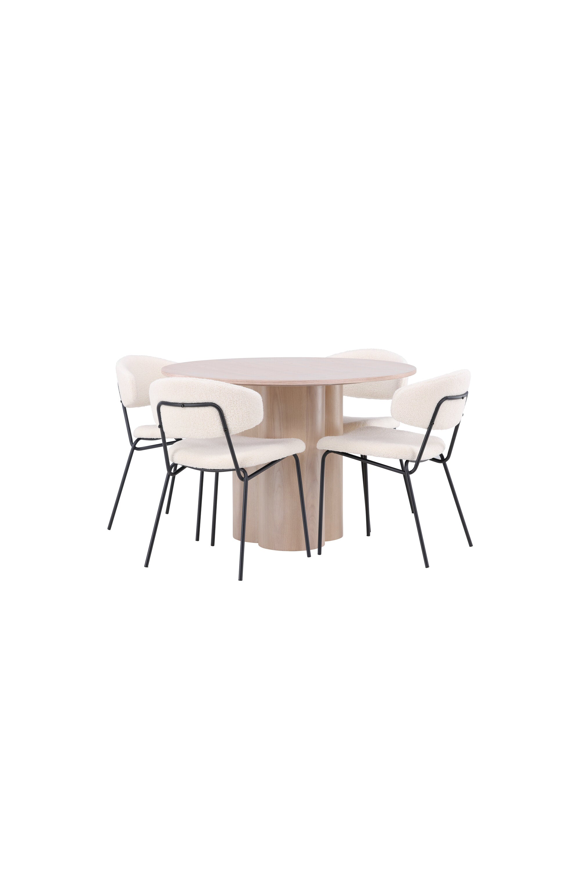 Matgrupp Olivia med 4st matstolar Chico-GR Dining Set-Venture Home-peaceofhome.se