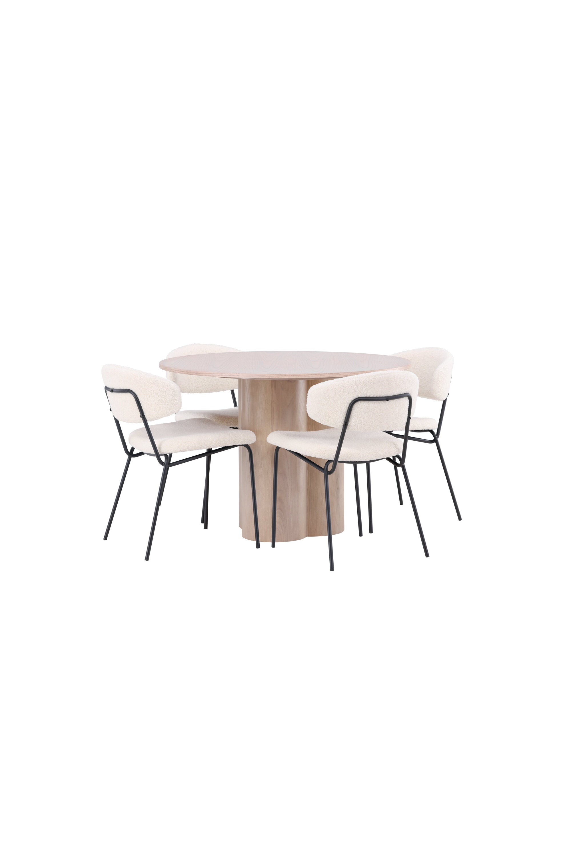 Matgrupp Olivia med 4st matstolar Chico-GR Dining Set-Venture Home-peaceofhome.se