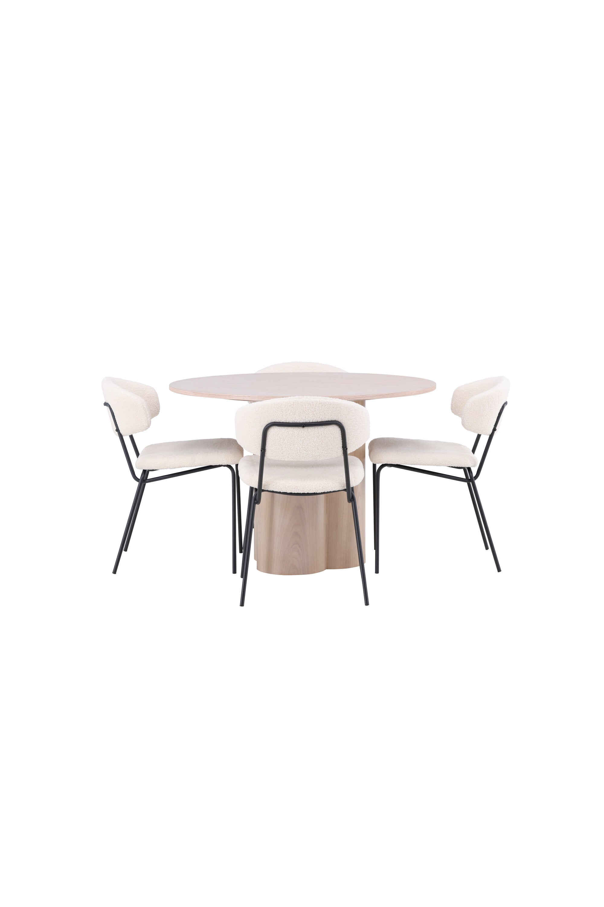 Matgrupp Olivia med 4st matstolar Chico-GR Dining Set-Venture Home-peaceofhome.se