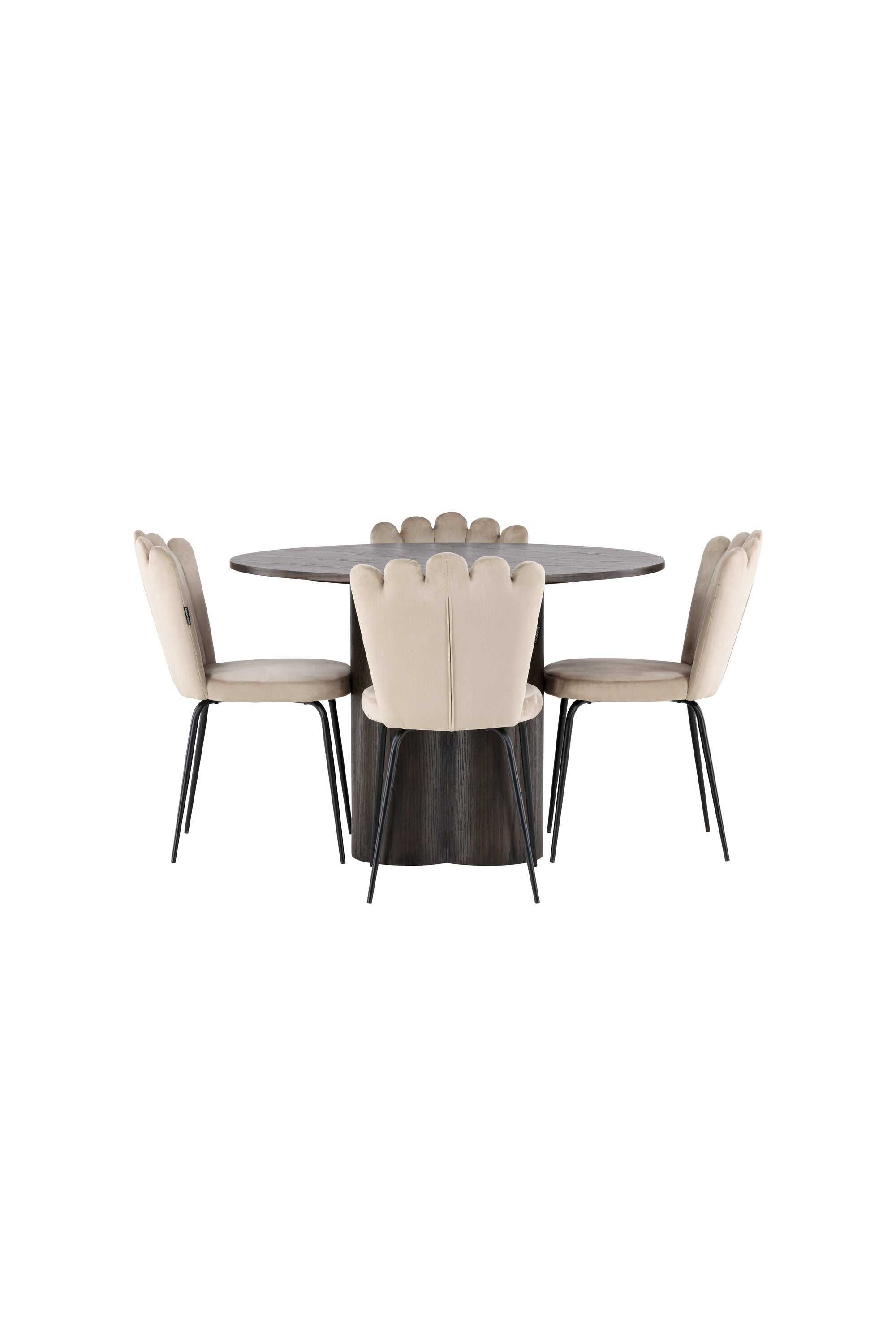 Matgrupp Olivia med 4st matstolar Limhamn-GR Dining Set-Venture Home-peaceofhome.se