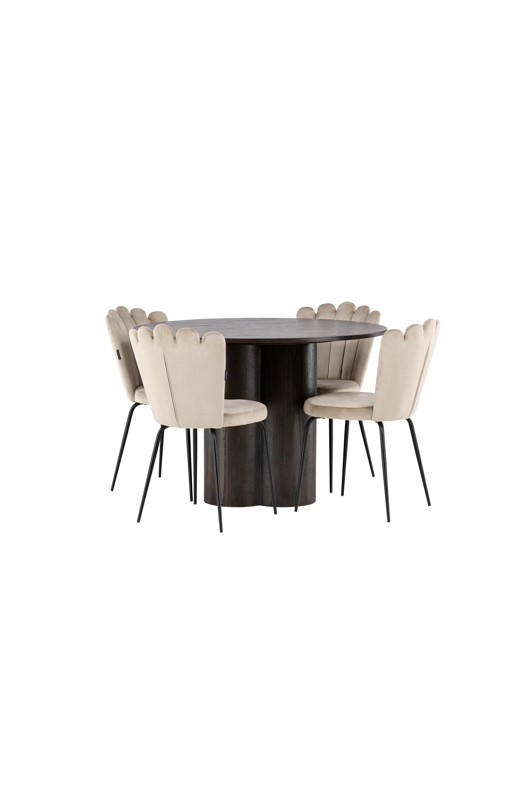 Matgrupp Olivia med 4st matstolar Limhamn-GR Dining Set-Venture Home-peaceofhome.se