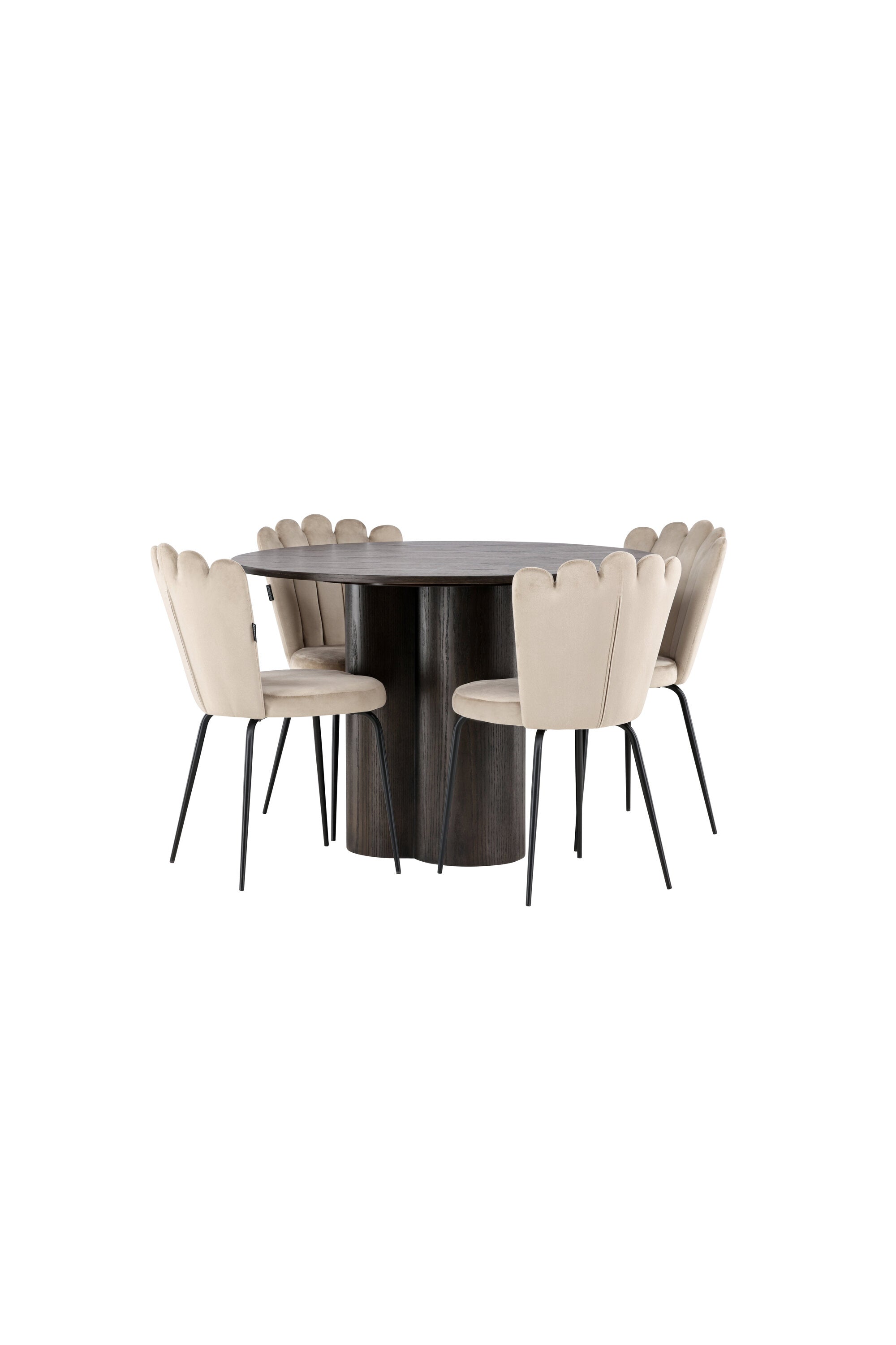 Matgrupp Olivia med 4st matstolar Limhamn-GR Dining Set-Venture Home-peaceofhome.se