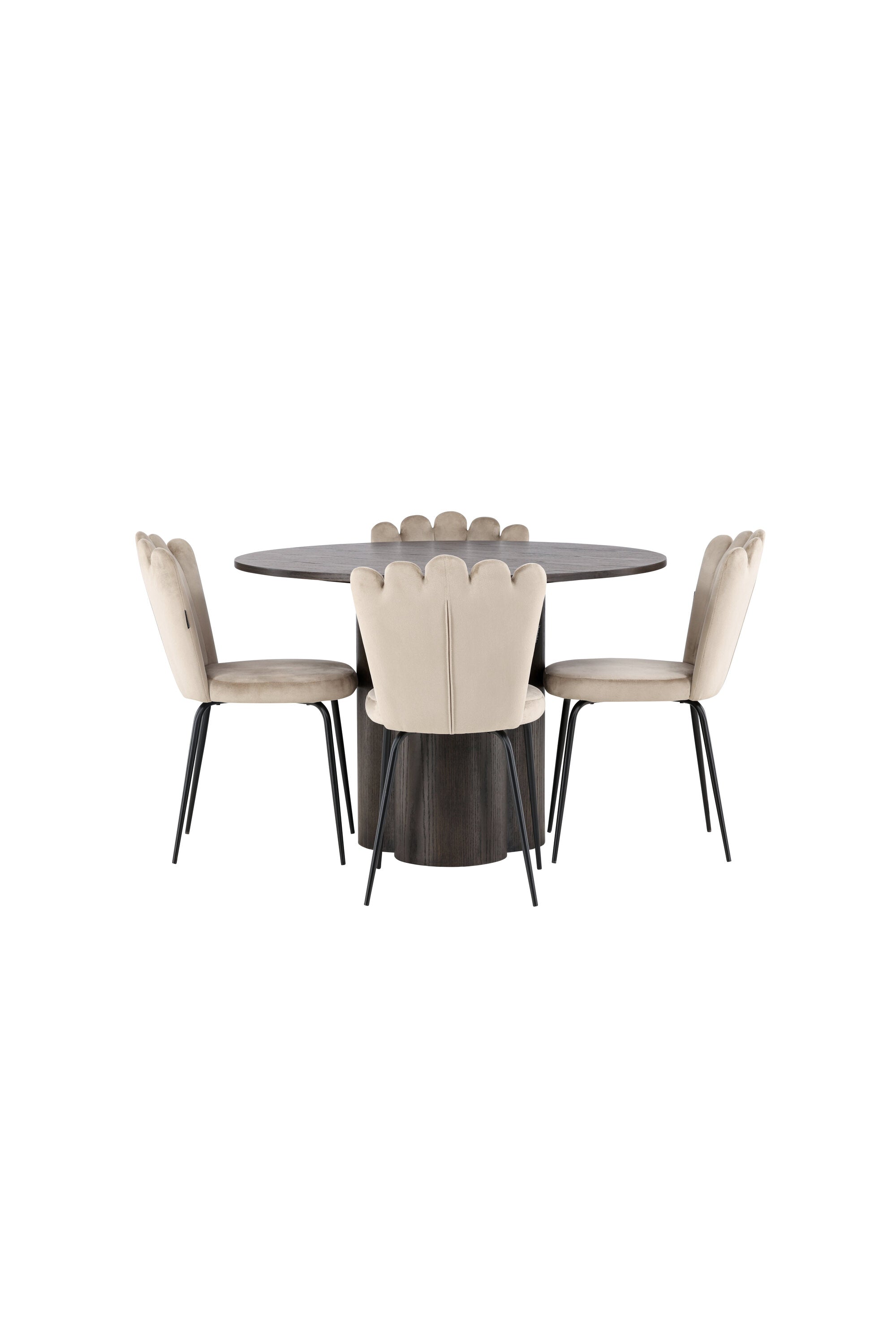 Matgrupp Olivia med 4st matstolar Limhamn-GR Dining Set-Venture Home-peaceofhome.se