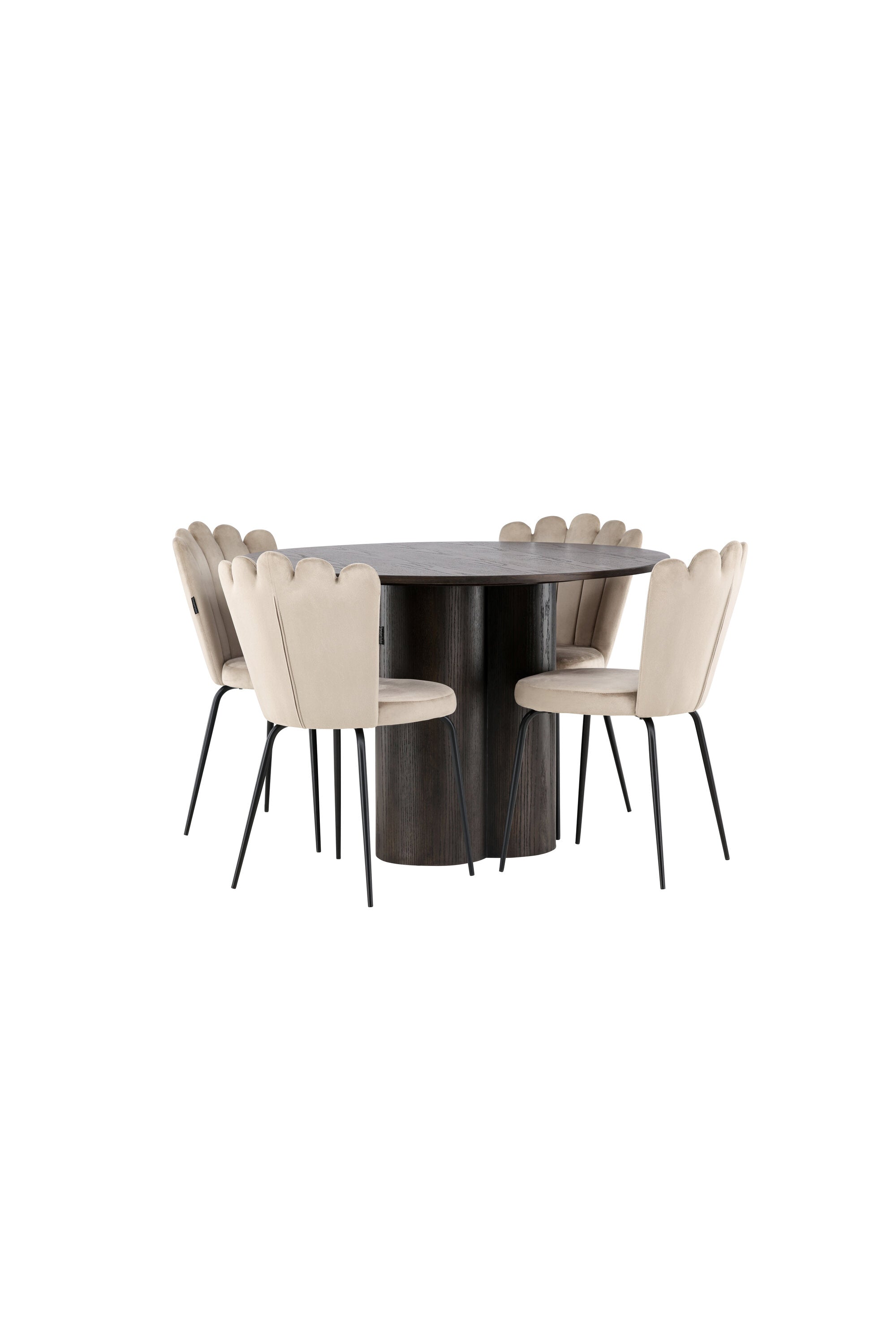 Matgrupp Olivia med 4st matstolar Limhamn-GR Dining Set-Venture Home-peaceofhome.se