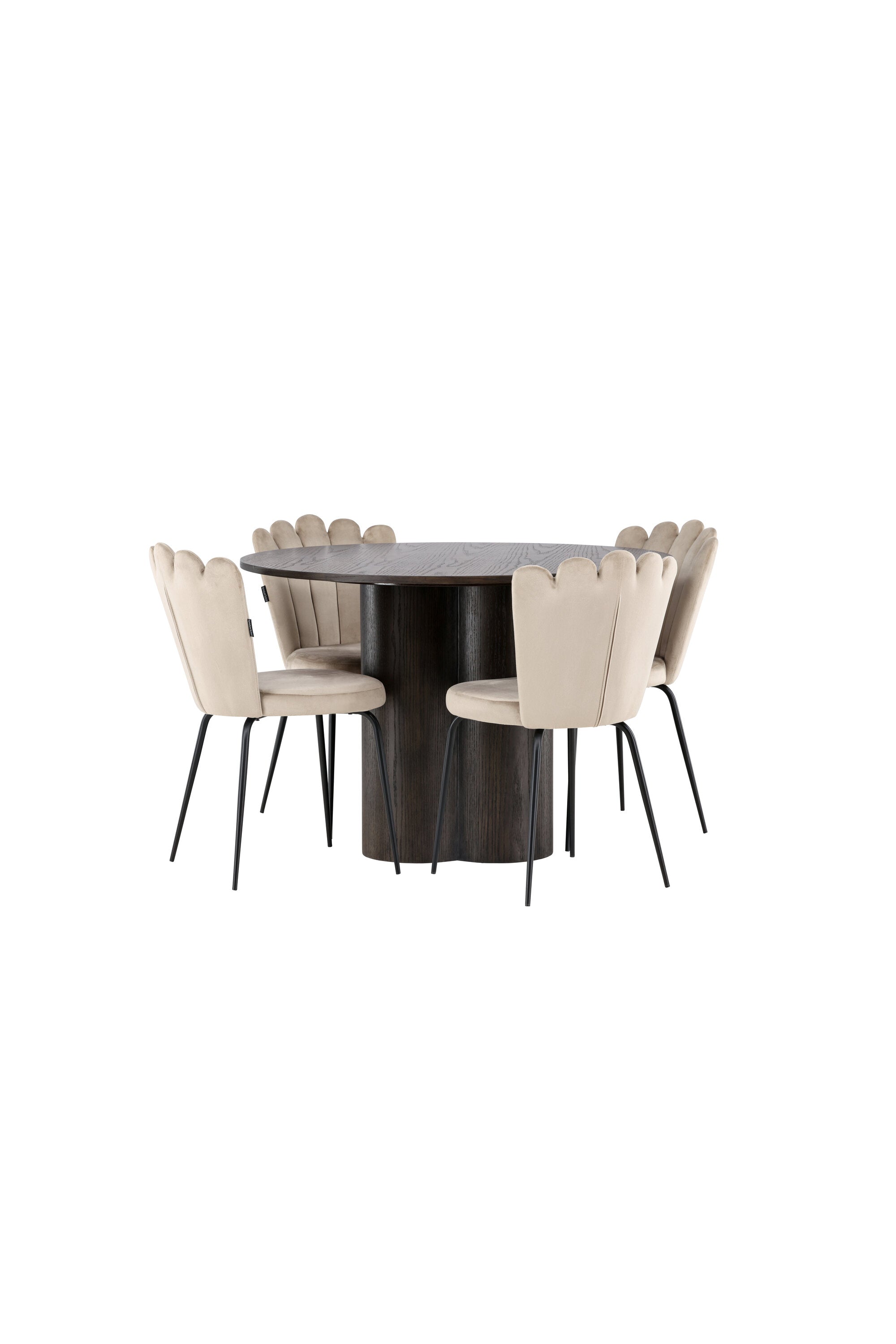 Matgrupp Olivia med 4st matstolar Limhamn-GR Dining Set-Venture Home-peaceofhome.se