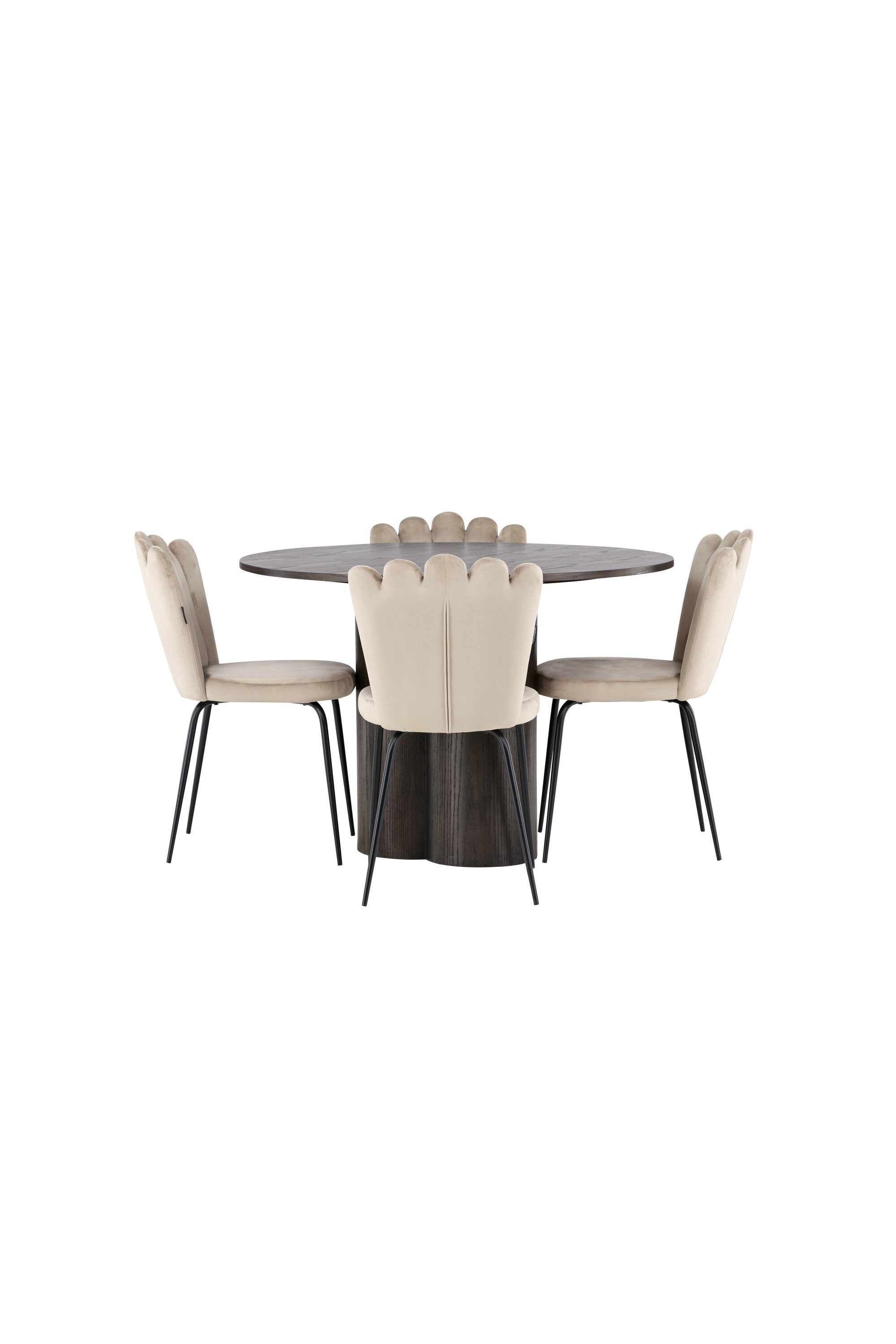 Matgrupp Olivia med 4st matstolar Limhamn-GR Dining Set-Venture Home-peaceofhome.se