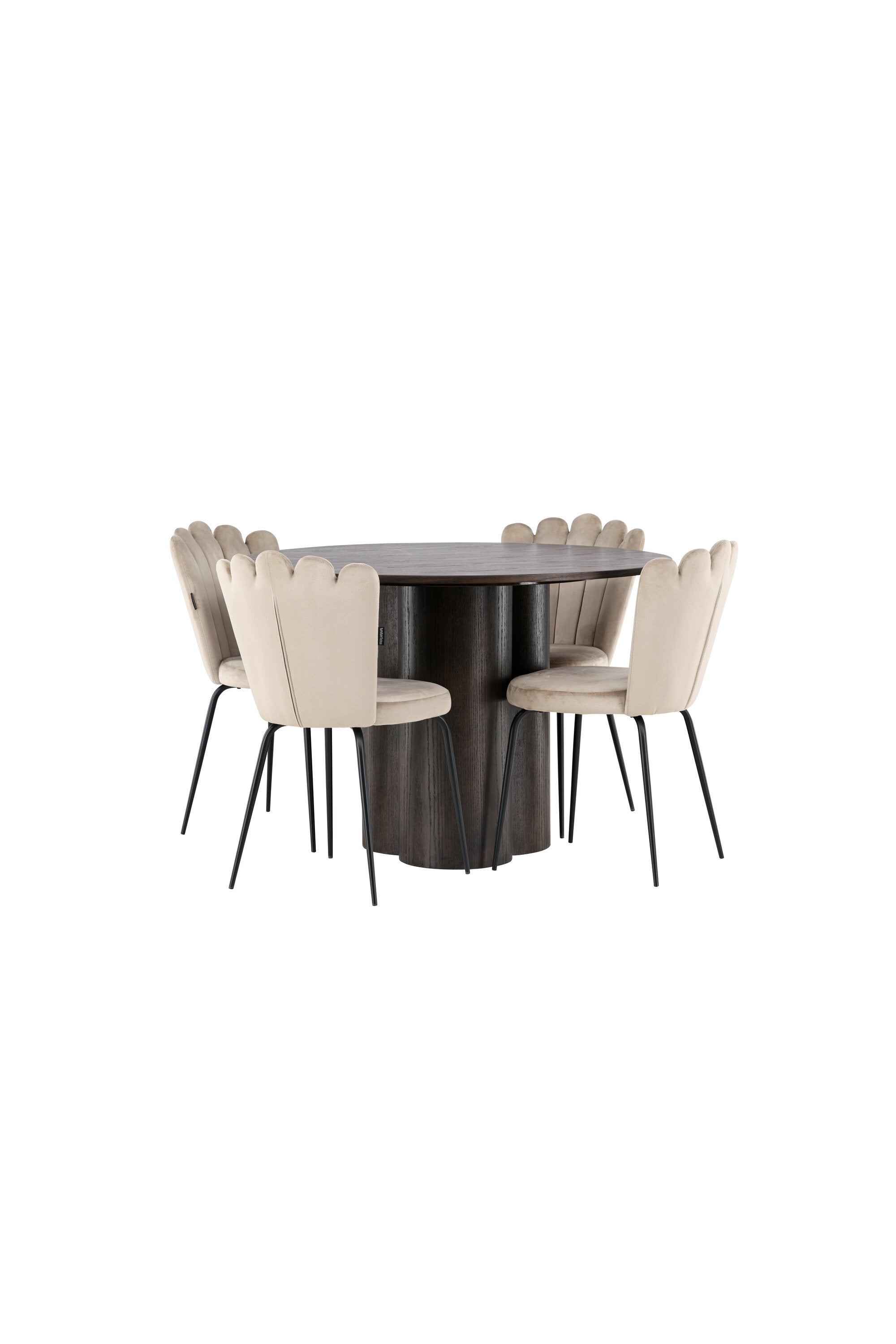 Matgrupp Olivia med 4st matstolar Limhamn-GR Dining Set-Venture Home-peaceofhome.se