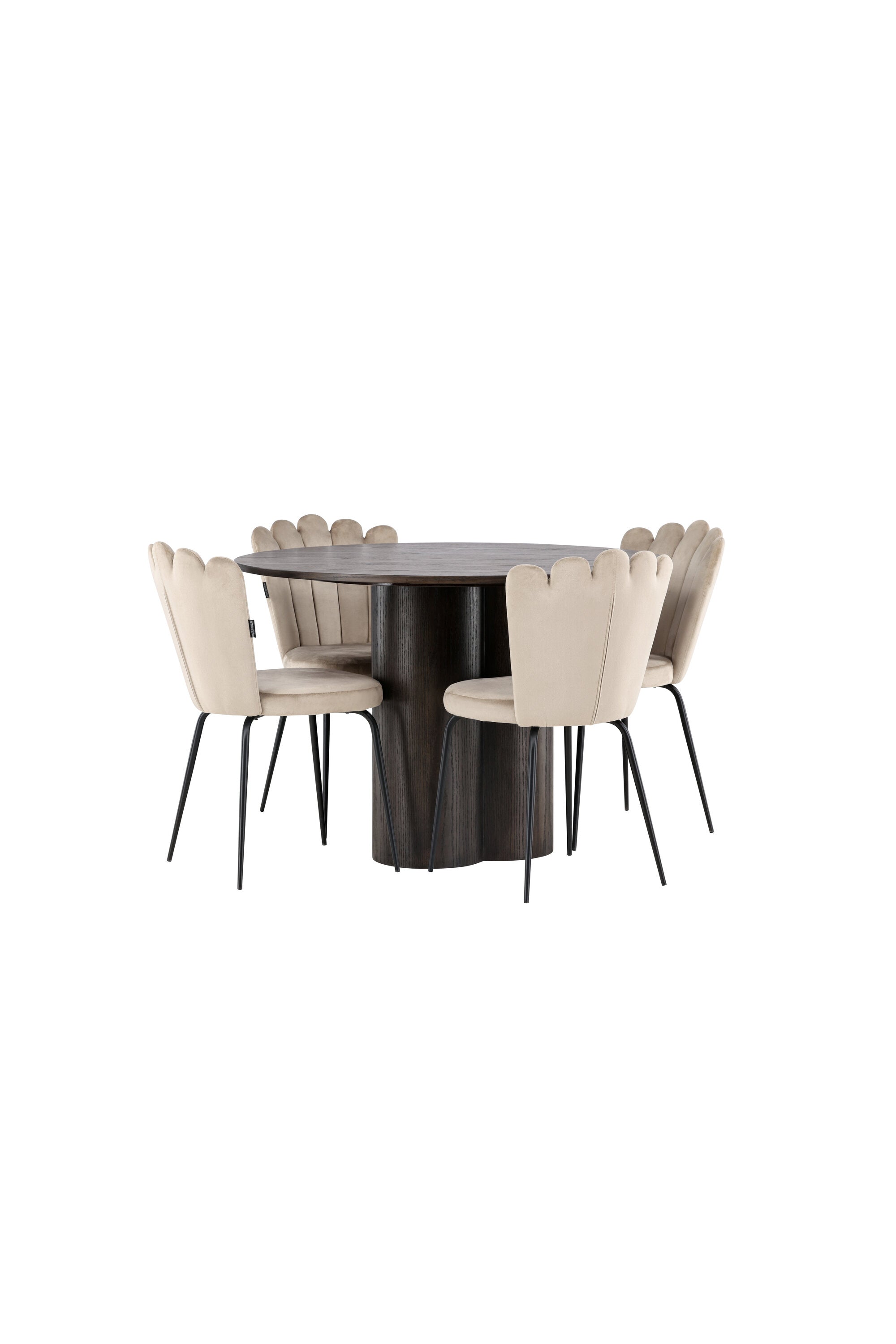 Matgrupp Olivia med 4st matstolar Limhamn-GR Dining Set-Venture Home-peaceofhome.se