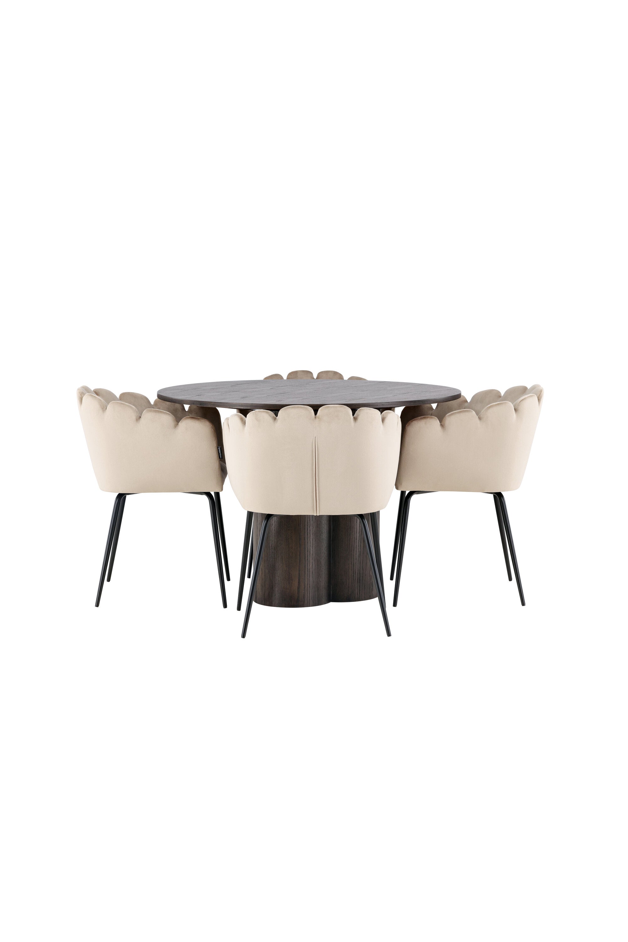 Matgrupp Olivia med 4st matstolar Limhamn-GR Dining Set-Venture Home-peaceofhome.se