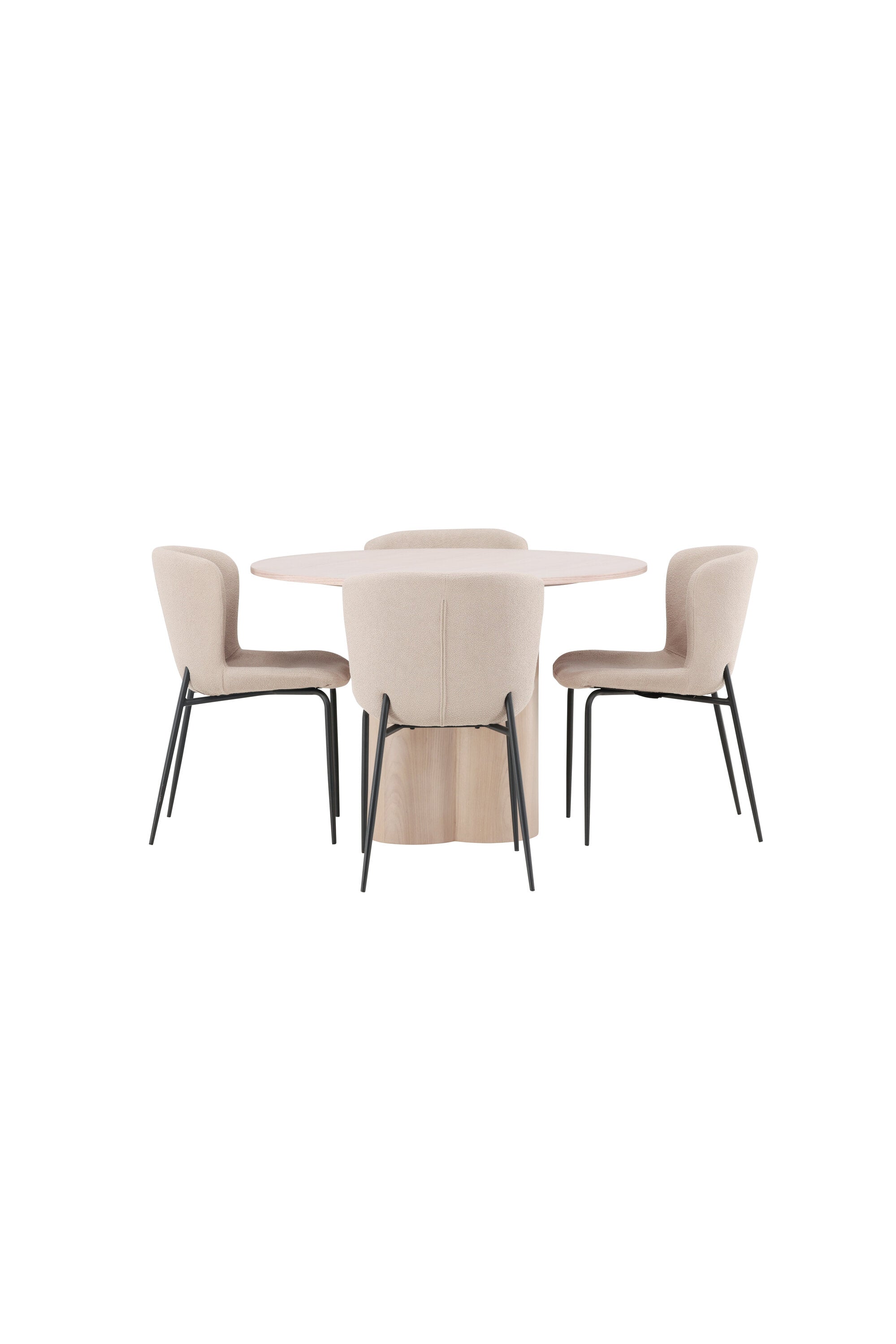 Matgrupp Olivia med 4st matstolar Modesto-GR Dining Set-Venture Home-peaceofhome.se