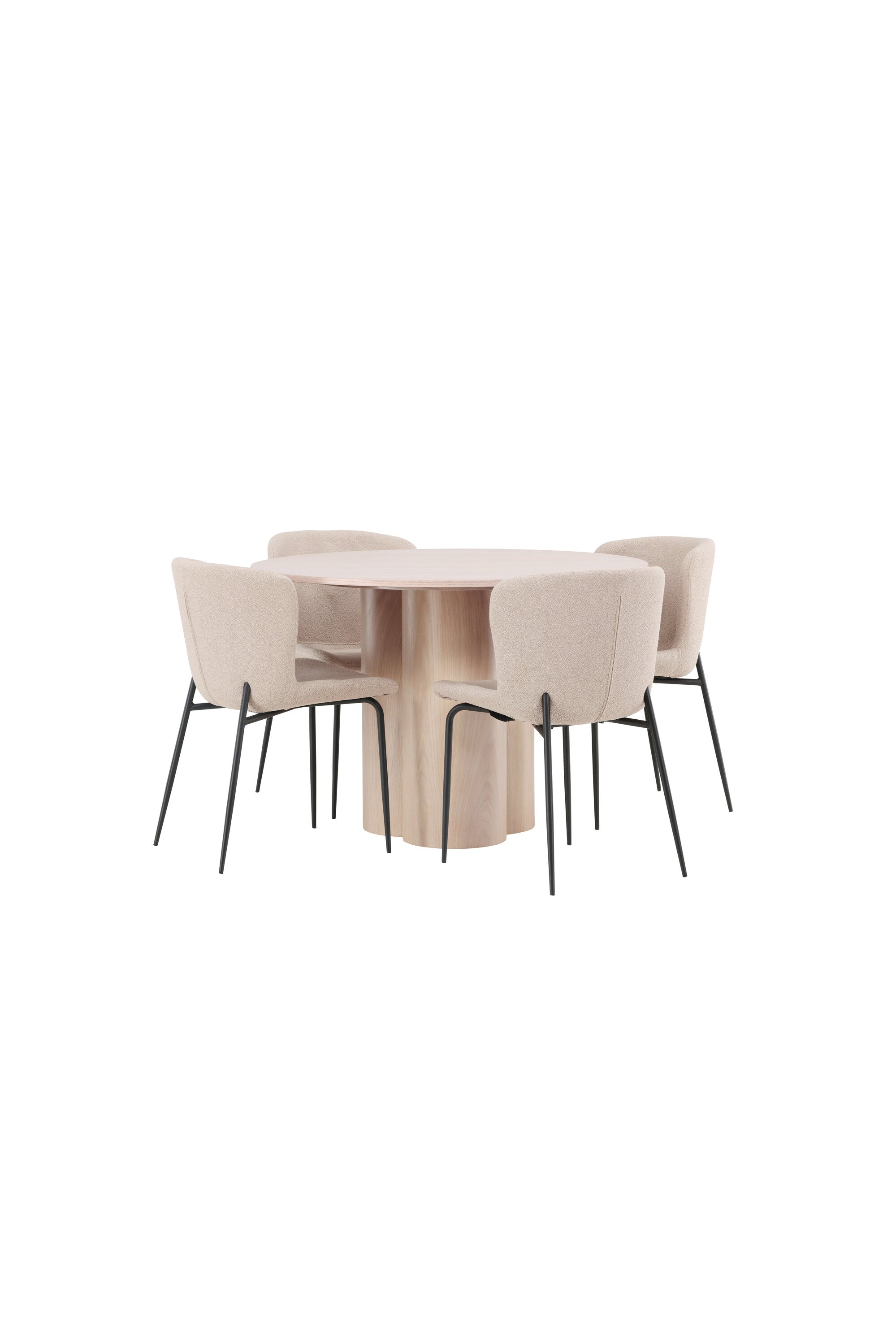 Matgrupp Olivia med 4st matstolar Modesto-GR Dining Set-Venture Home-peaceofhome.se