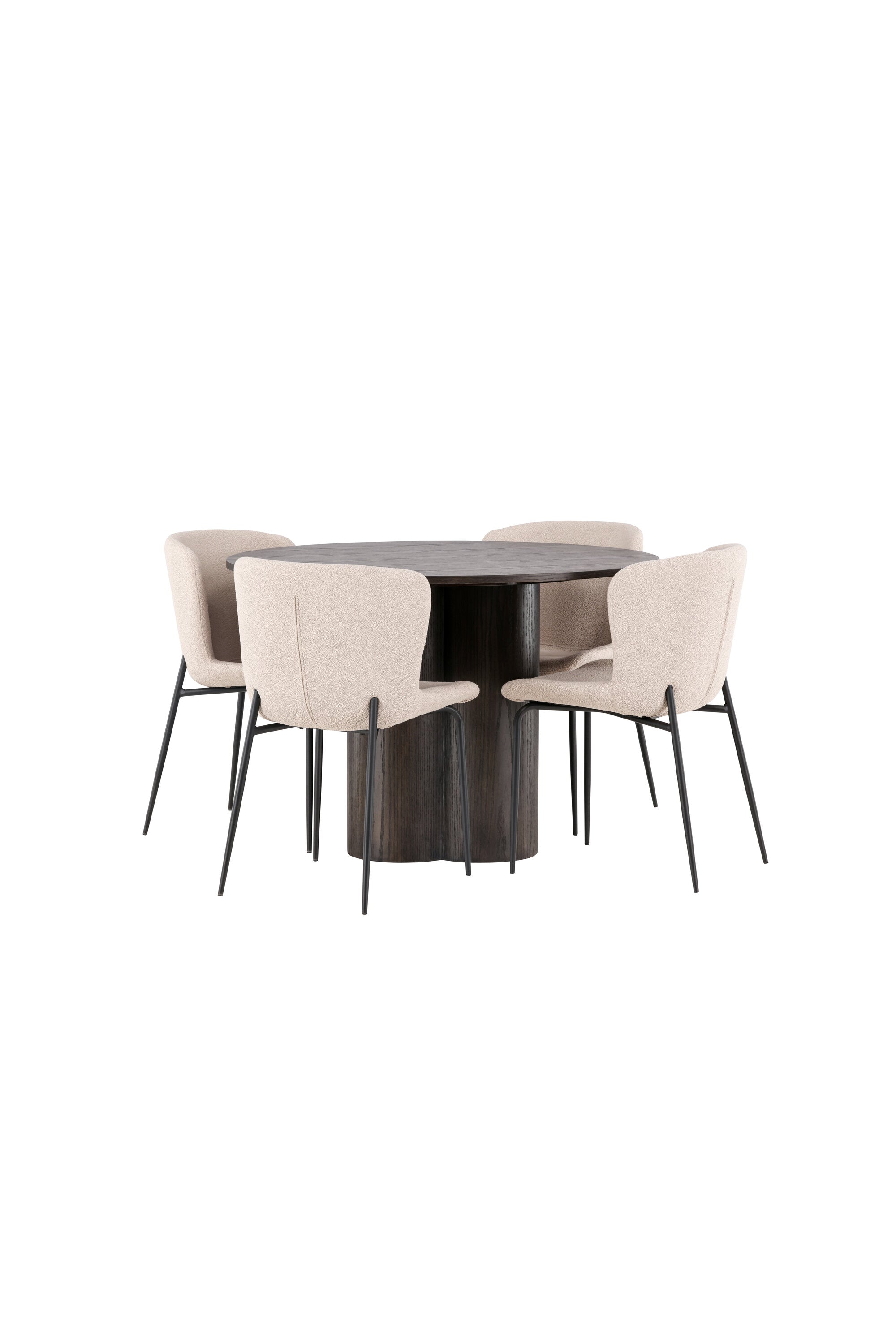 Matgrupp Olivia med 4st matstolar Modesto-GR Dining Set-Venture Home-peaceofhome.se