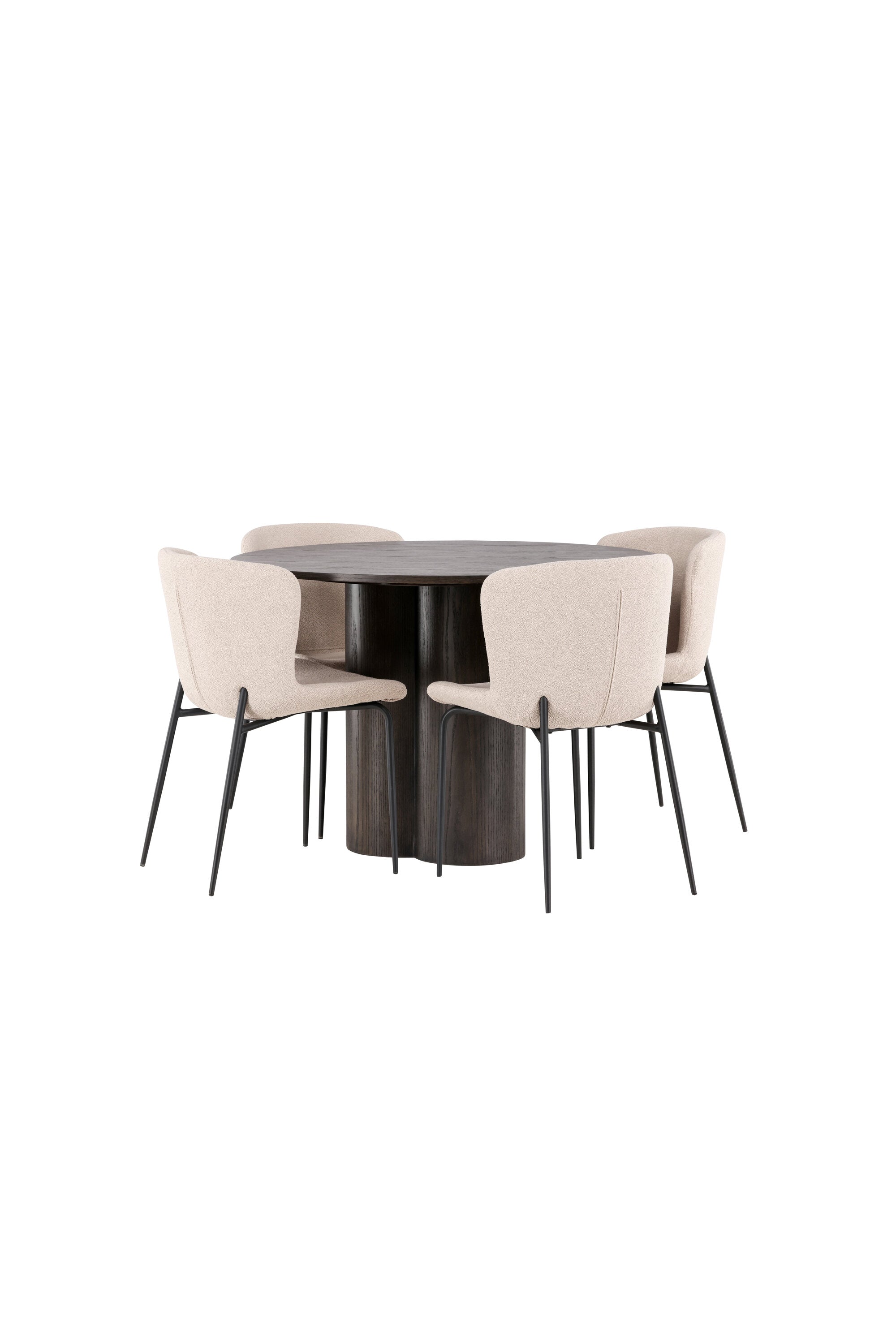 Matgrupp Olivia med 4st matstolar Modesto-GR Dining Set-Venture Home-peaceofhome.se